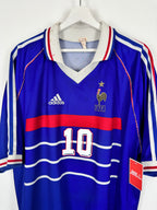 FRANCE 1998 HOME FOOTBALL JERSEY - ZIDANE #10 (XL)
