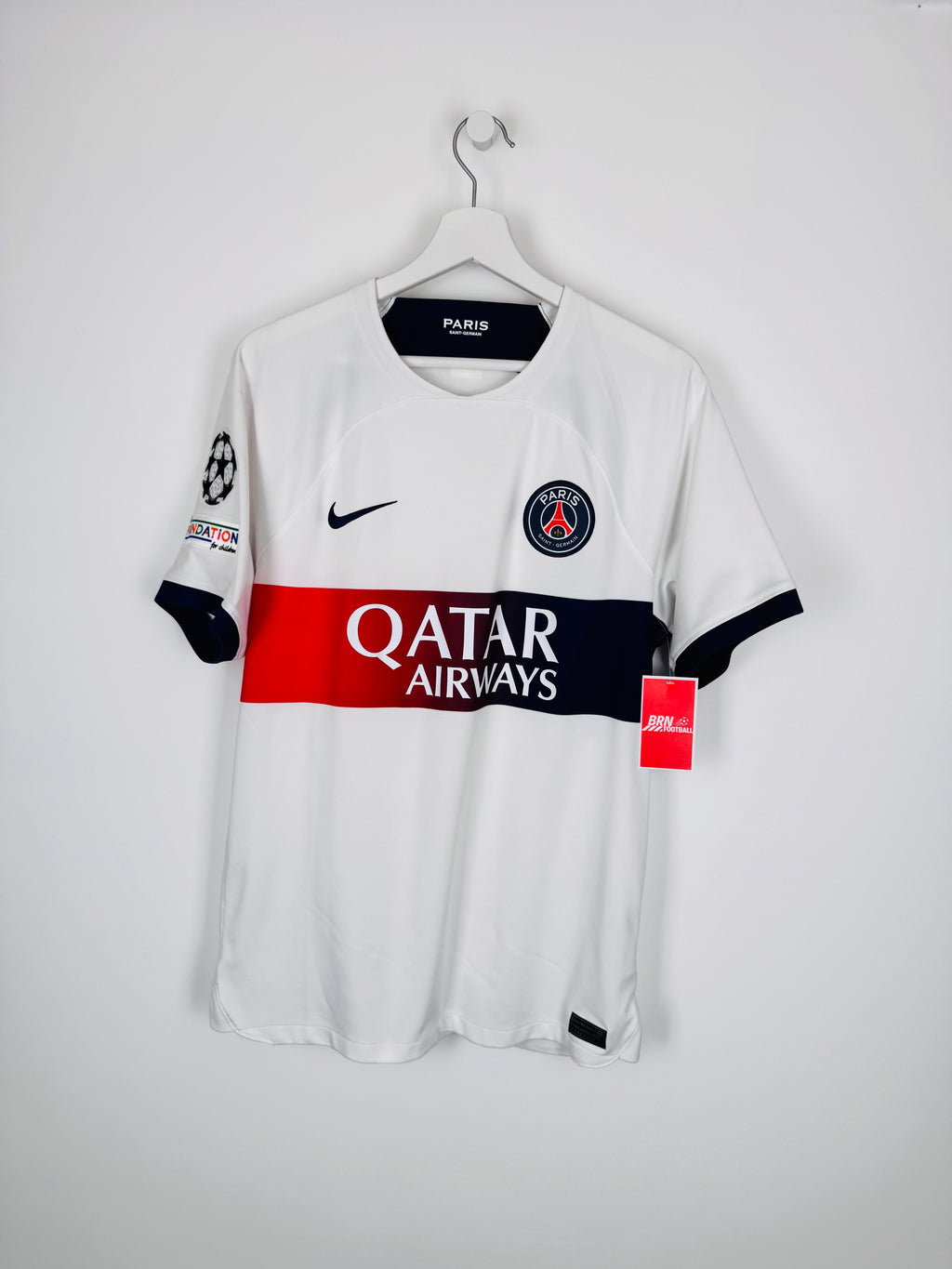 PSG FOOTBALL JERSEY 1997/1998 HOME - NGOTTY #4 (S)