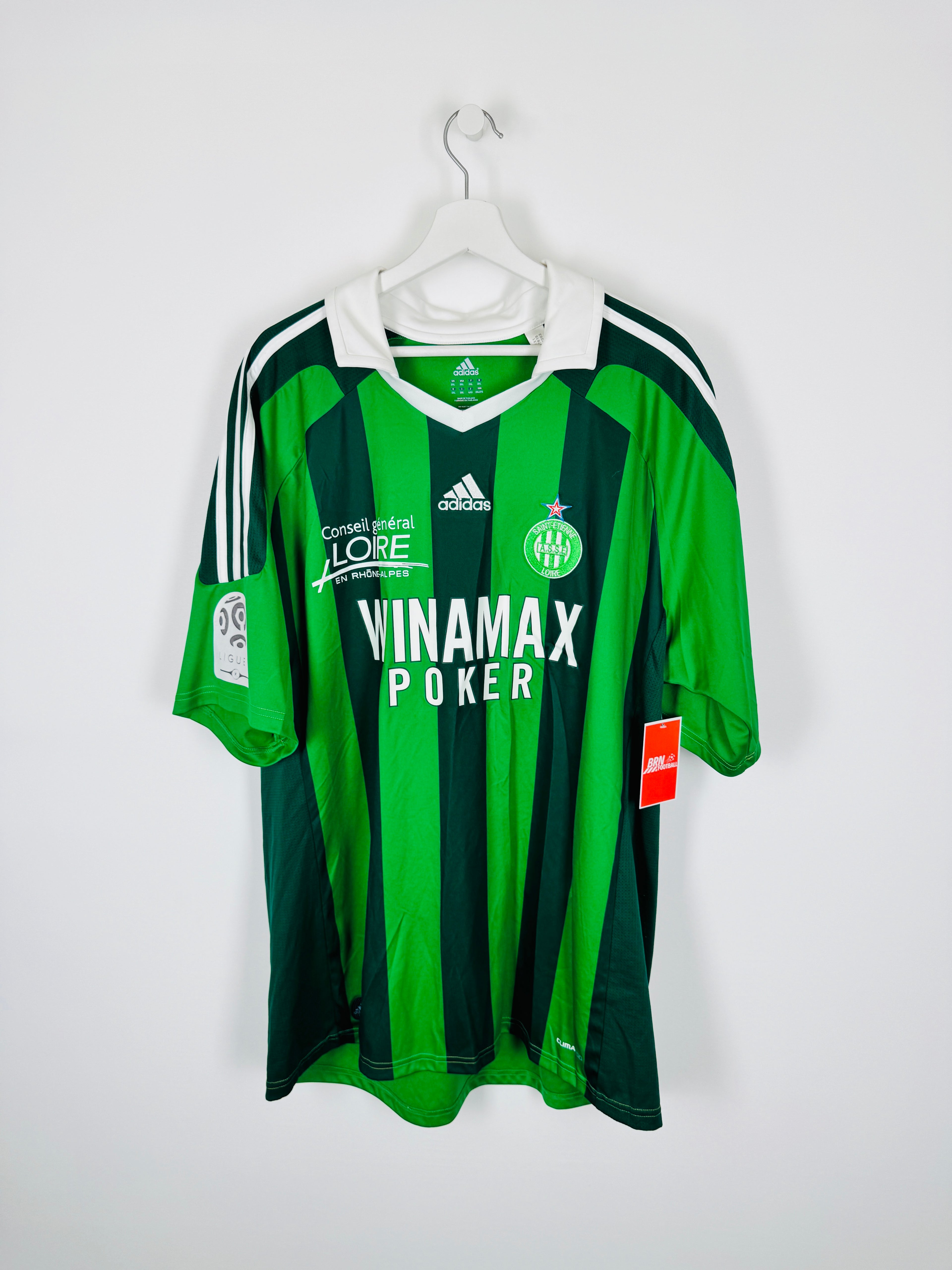 SAINT-ÉTIENNE 2011/2012 HOME FOOTBALL JERSEY - AUBAMEYANG.P #7 (XXL)