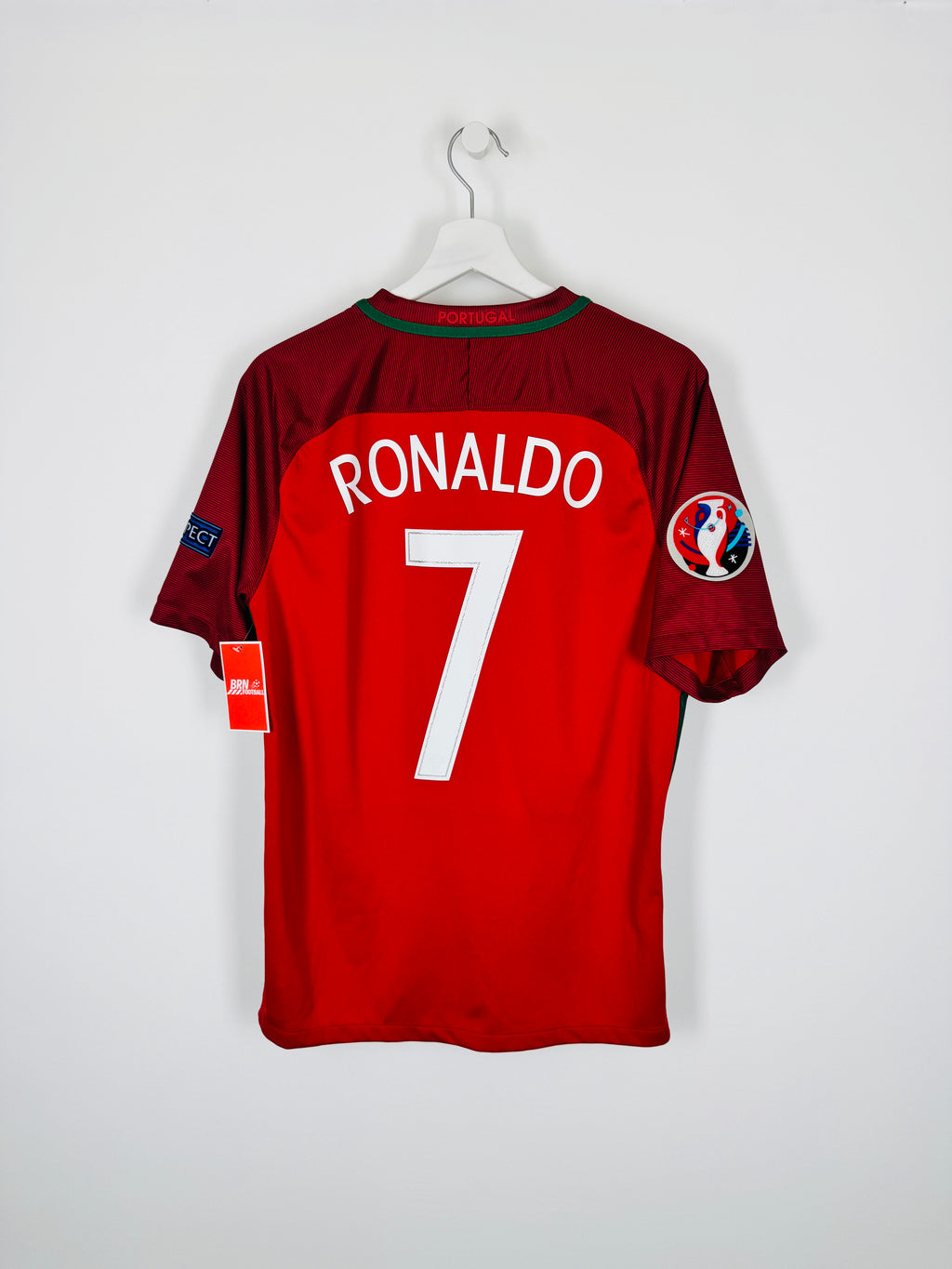 PORTUGAL 2016 HOME FOOTBALL JERSEY - RONALDO #7 (M)