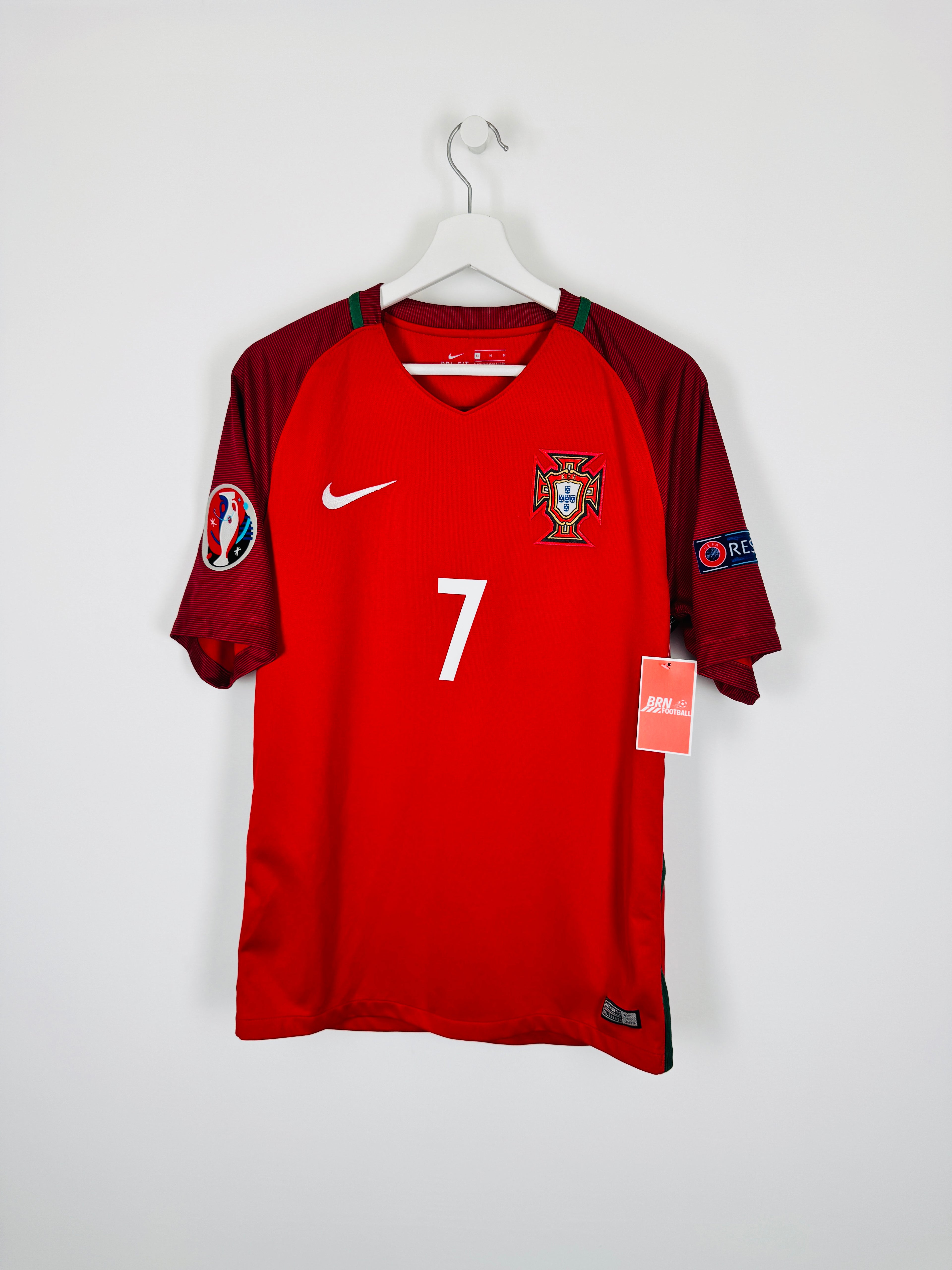 PORTUGAL 2016 HOME FOOTBALL JERSEY - RONALDO #7 (M)