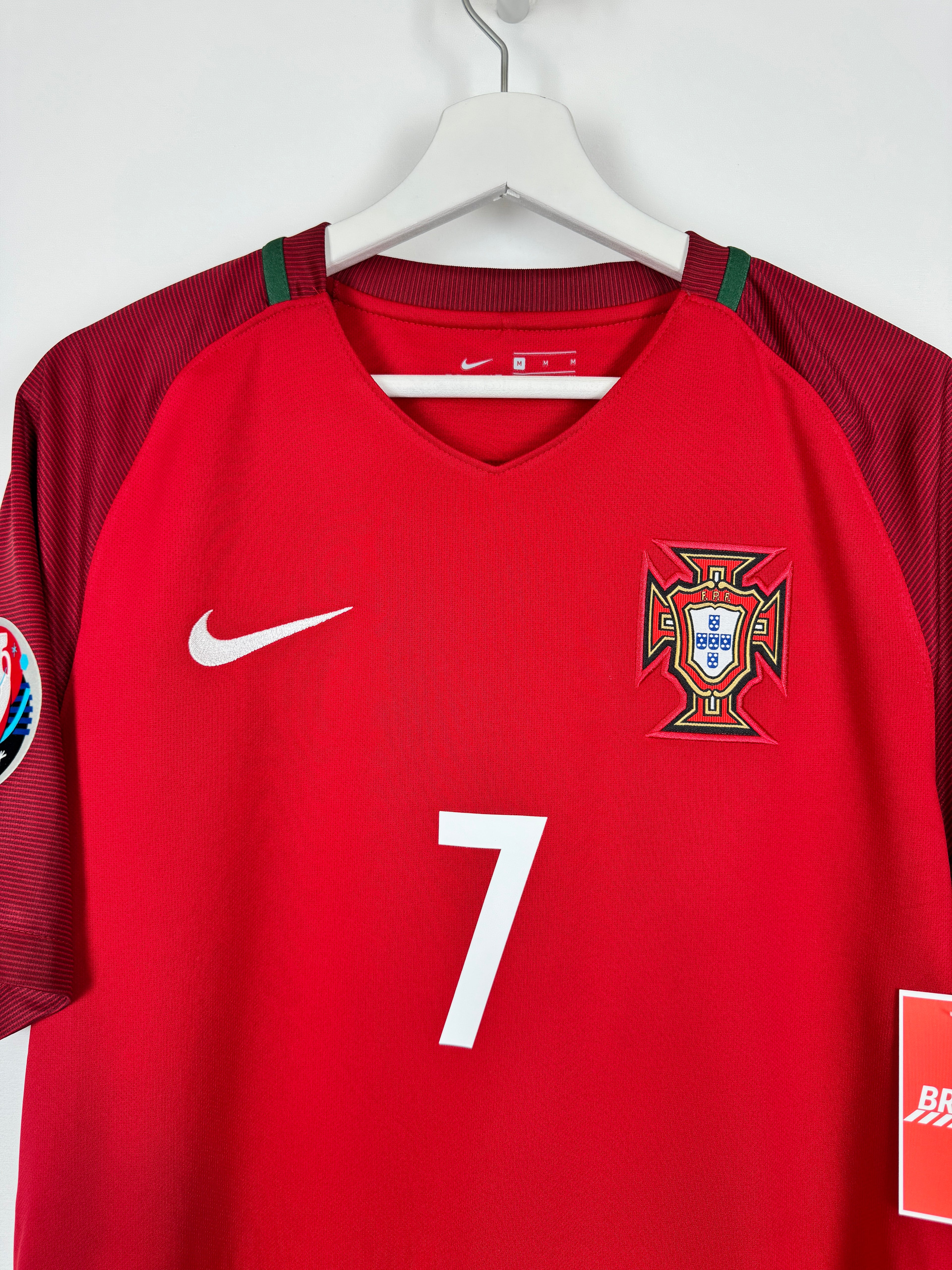 PORTUGAL 2016 HOME FOOTBALL JERSEY - RONALDO #7 (M)