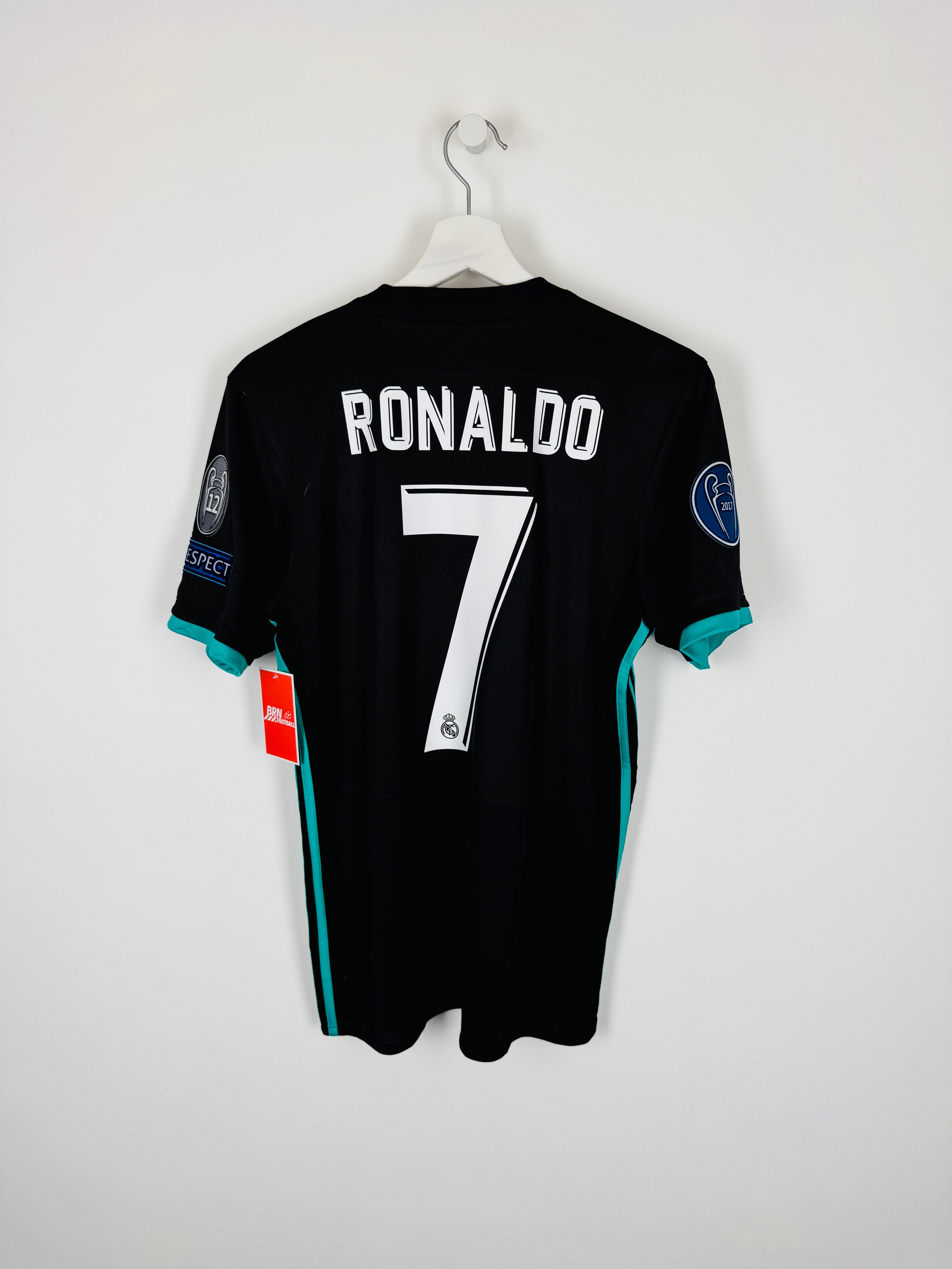 REAL MADRID FOOTBALL JERSEY 2017/2018 AWAY - RONALDO #7 (S)