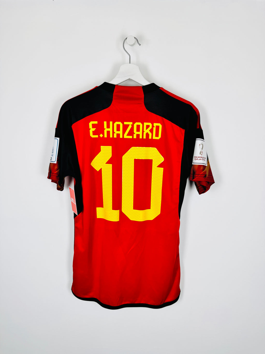 BELGIUM 2022 HOME FOOTBALL JERSEY - E.HAZARD #10 (L)