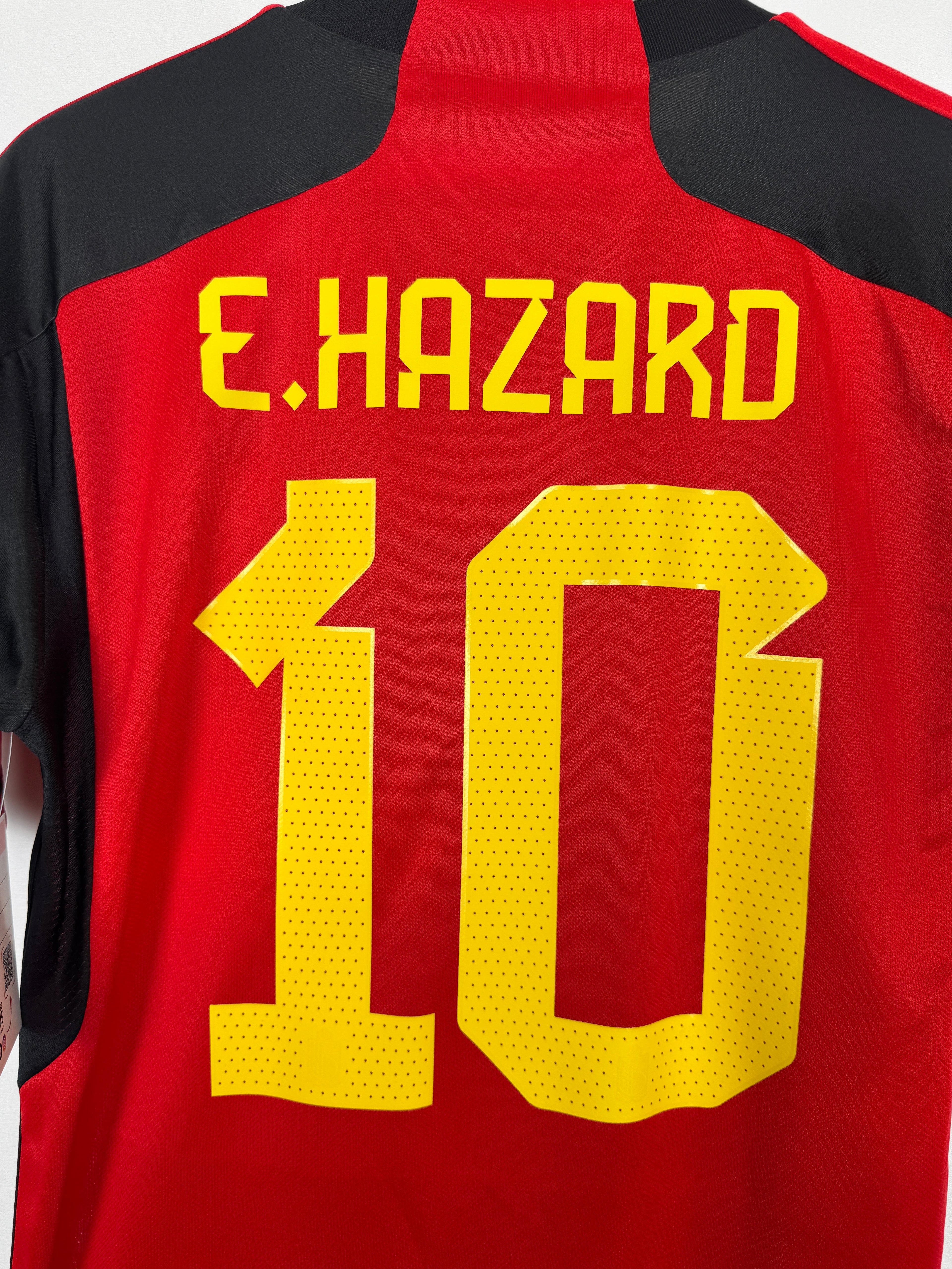 BELGIUM 2022 HOME FOOTBALL JERSEY - E.HAZARD #10 (L)