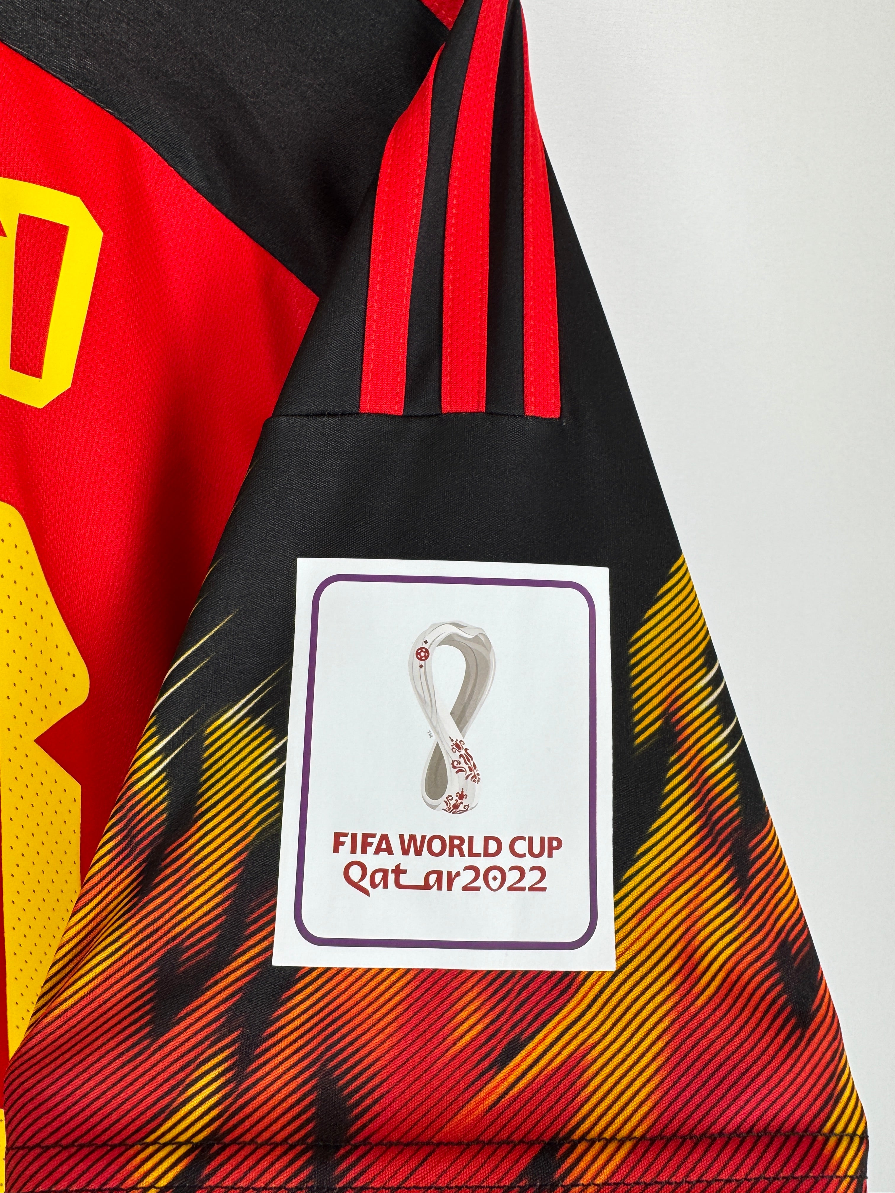 BELGIUM 2022 HOME FOOTBALL JERSEY - E.HAZARD #10 (L)