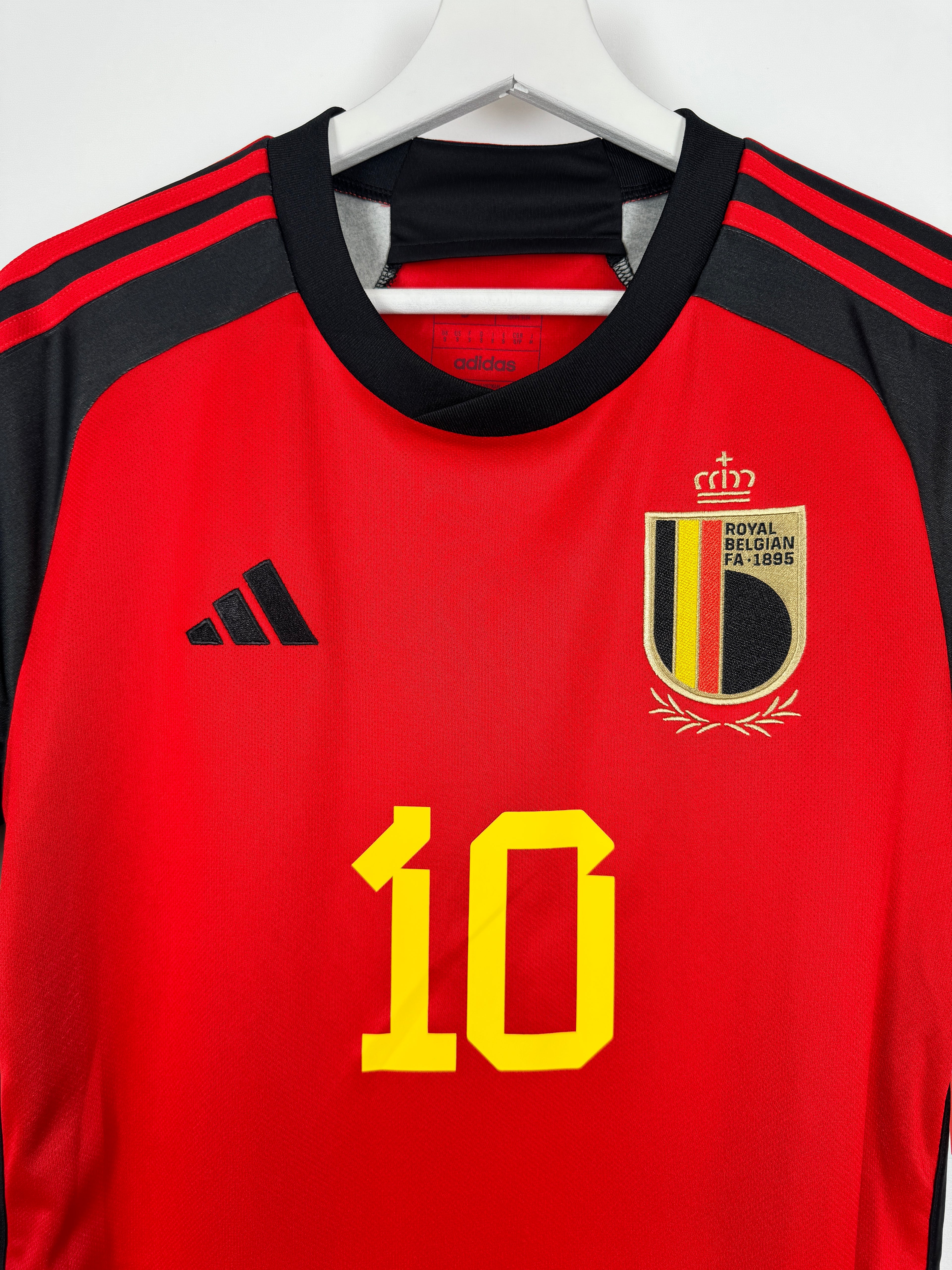 BELGIUM 2022 HOME FOOTBALL JERSEY - E.HAZARD #10 (L)