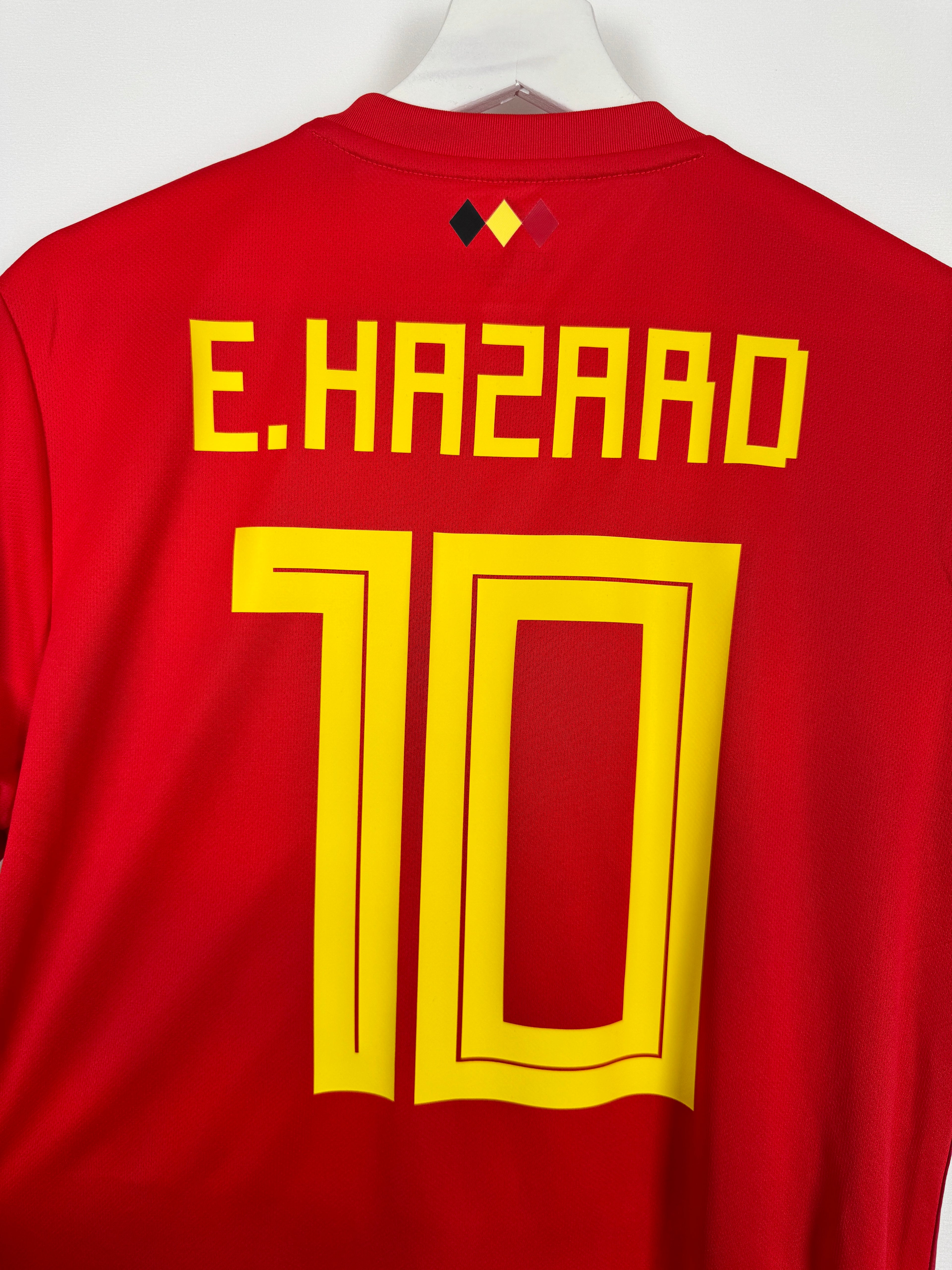 FOOTBALL JERSEY BELGIUM 2018 HOME - E.HAZARD #10 (M)