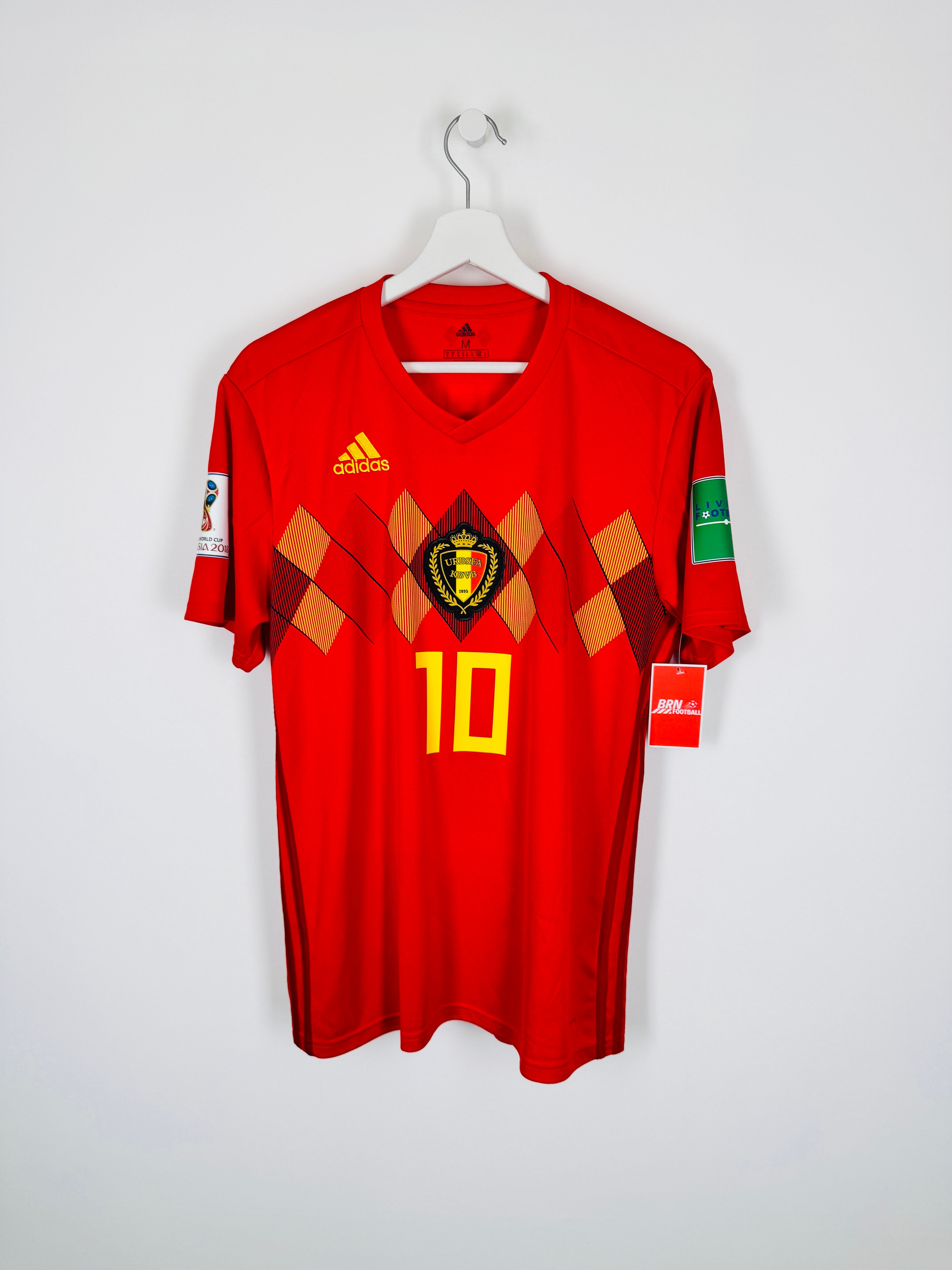 FOOTBALL JERSEY BELGIUM 2018 HOME - E.HAZARD #10 (M)