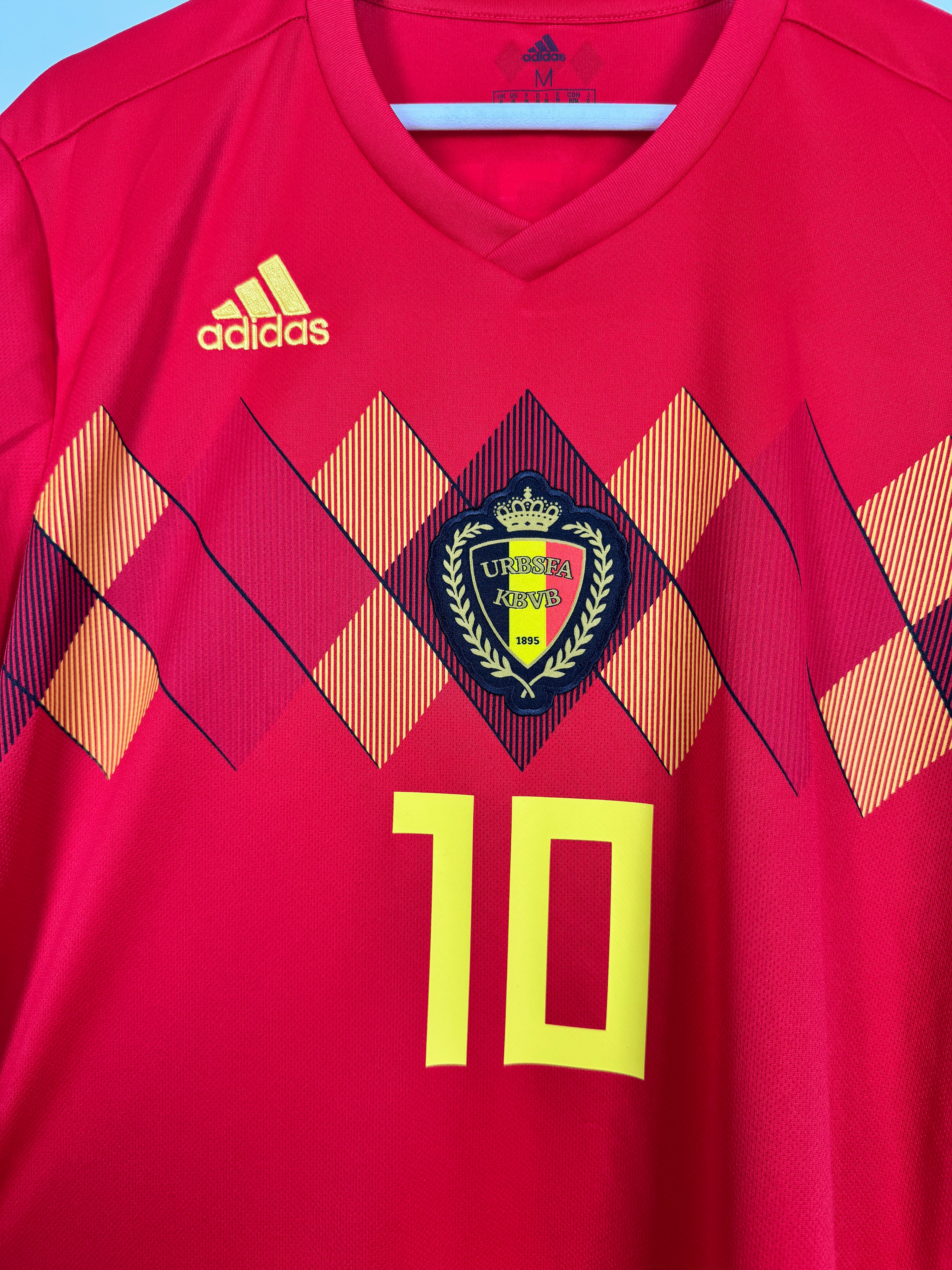 FOOTBALL JERSEY BELGIUM 2018 HOME - E.HAZARD #10 (M)