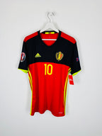 BELGIUM 2016 HOME FOOTBALL JERSEY - E.HAZARD #10 (M)