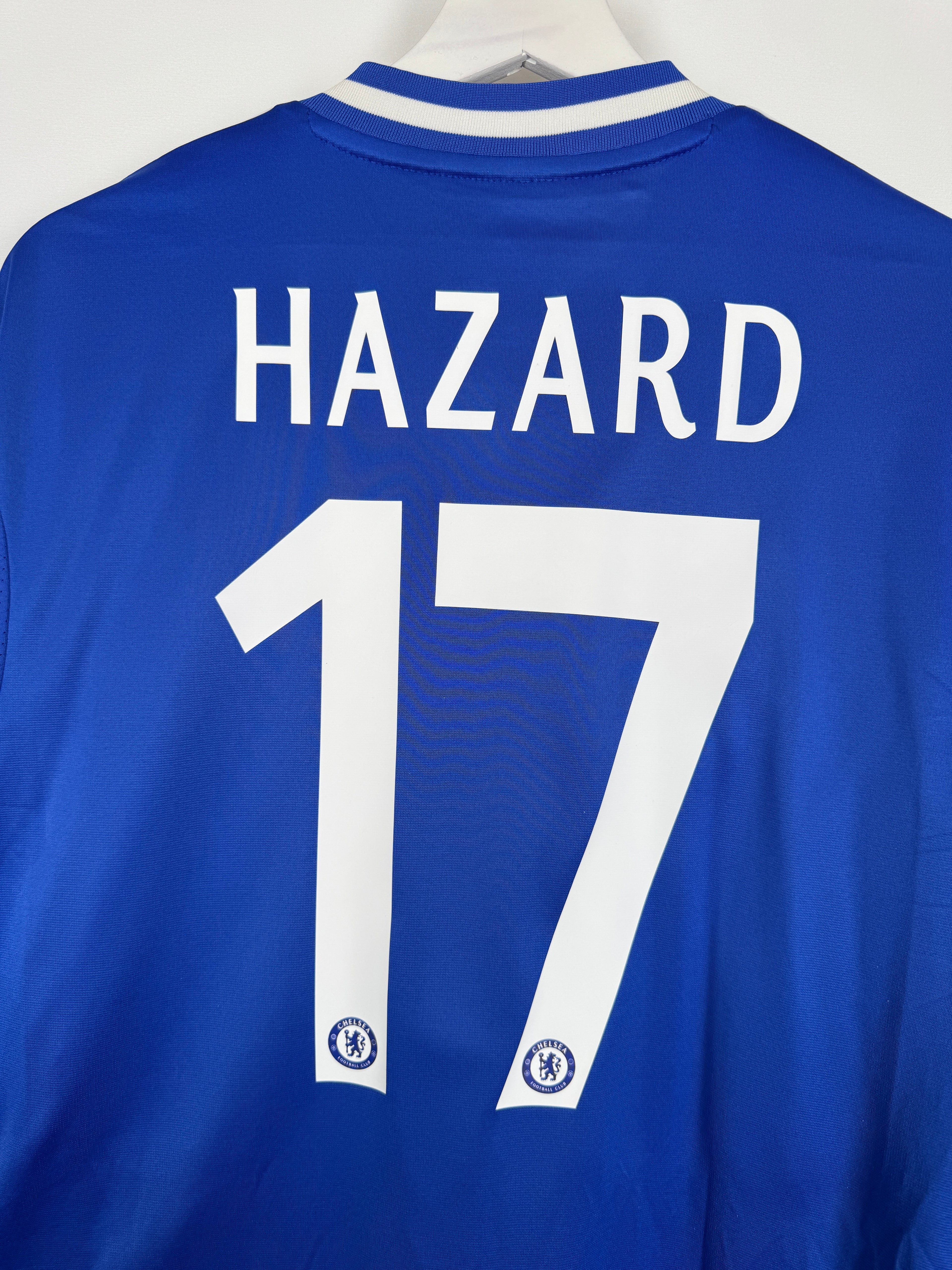 CHELSEA FOOTBALL JERSEY 2013/2014 HOME - HAZARD #17 (L)