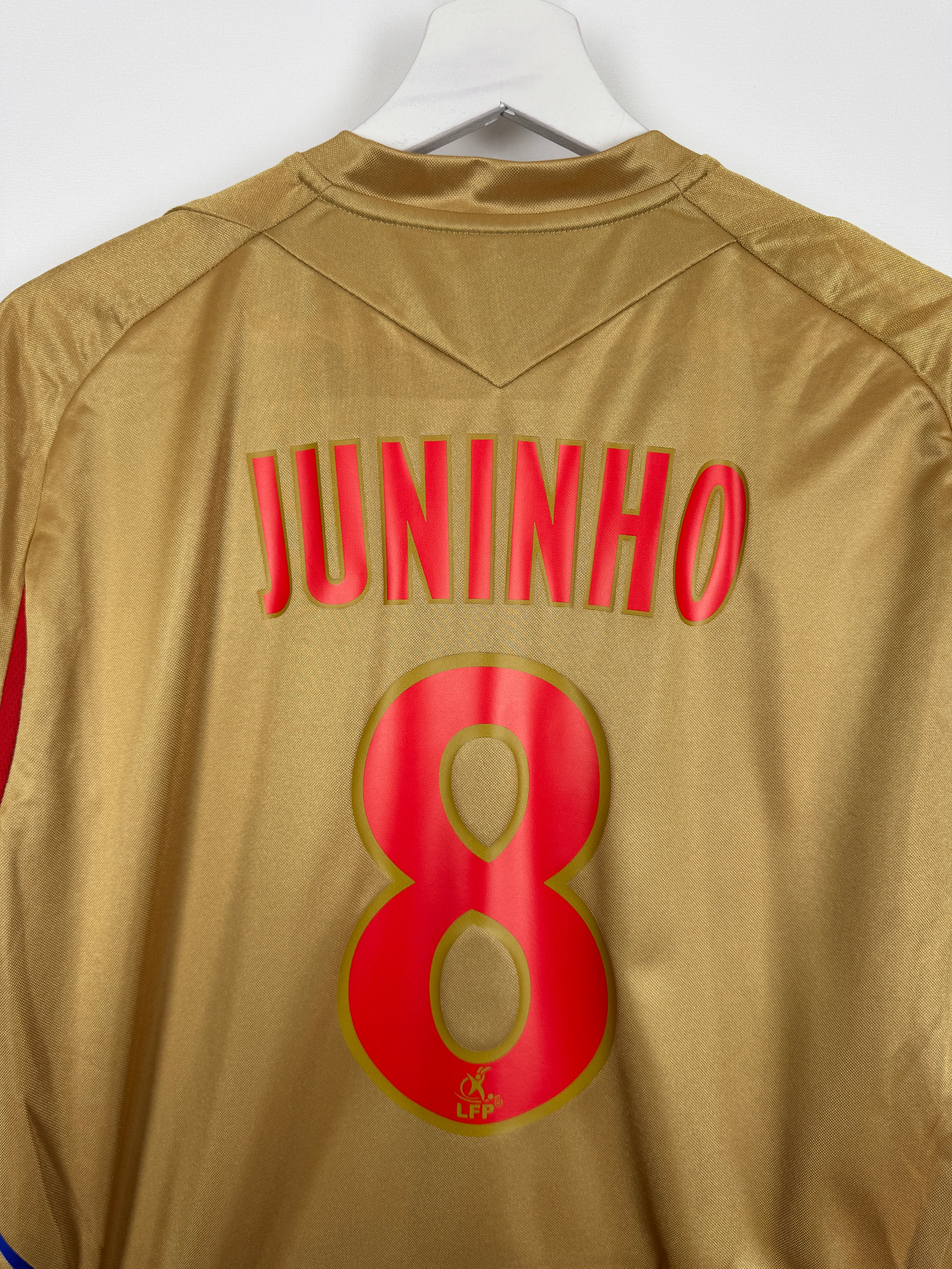 OLYMPIQUE LYONNAIS 2007/2008 AWAY FOOTBALL JERSEY - JUNINHO #8 (M