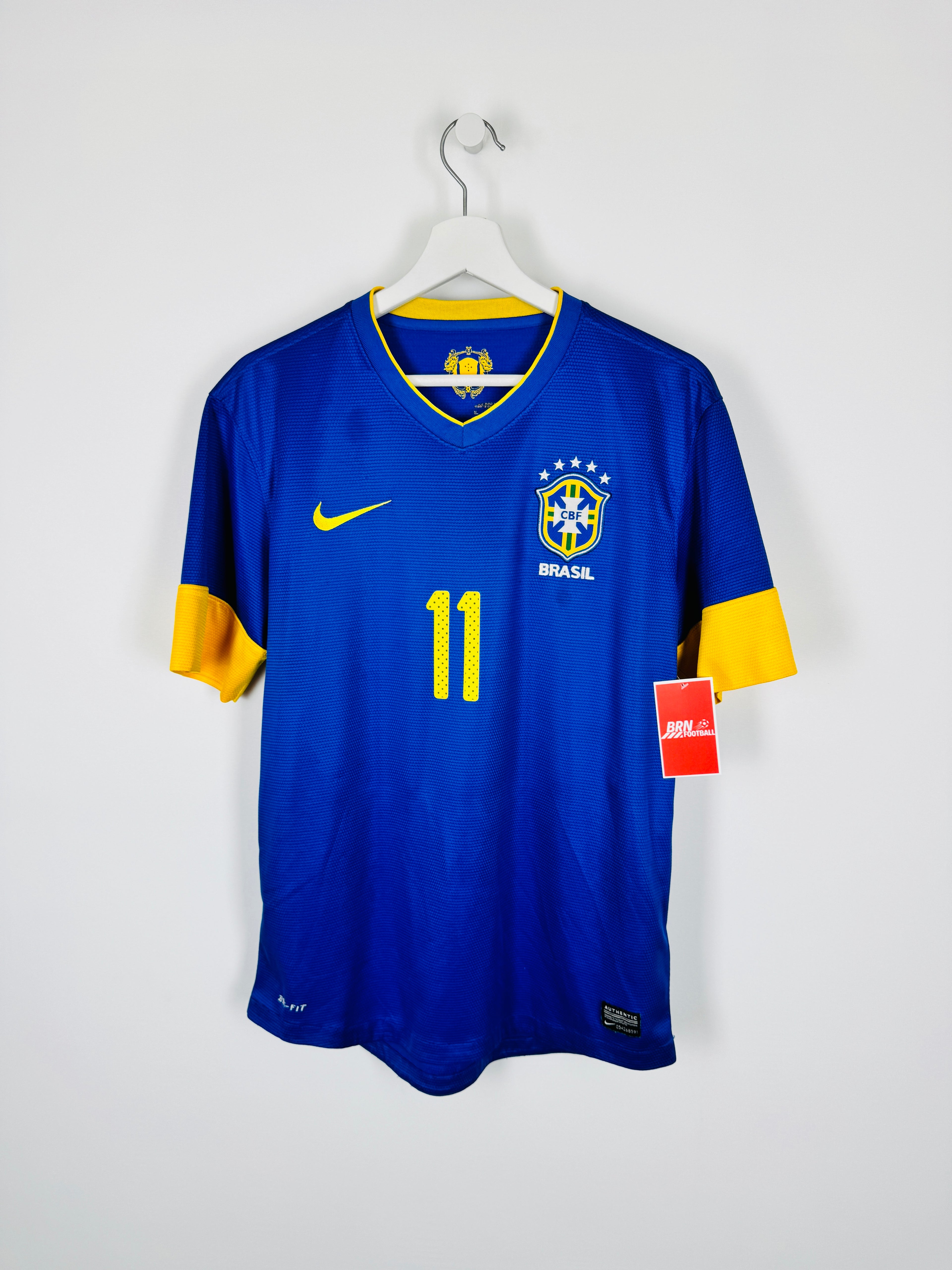 BRAZIL 2012 AWAY FOOTBALL SHIRT - NEYMAR #11 (M)