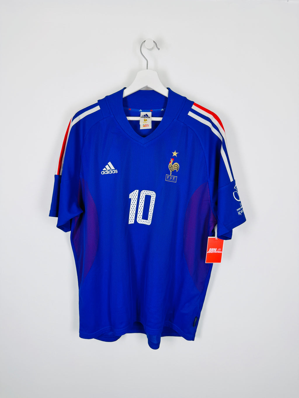 FRANCE NATIONAL FOOTBALL TEAM 2002 HOME JERSEY - ZIDANE #10 (M)