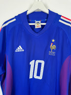FRANCE NATIONAL FOOTBALL TEAM 2002 HOME JERSEY - ZIDANE #10 (M)