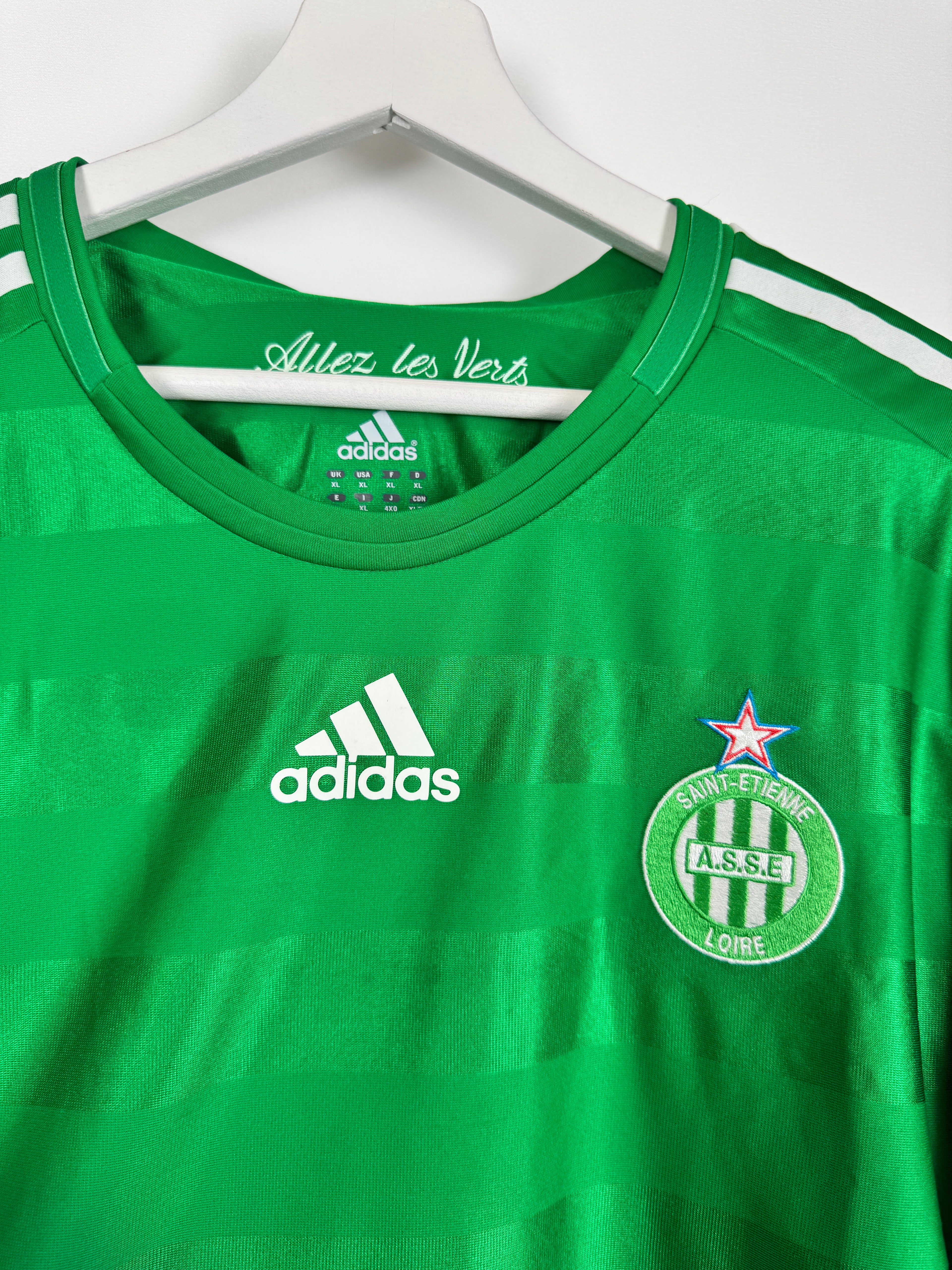 SAINT-ETIENNE 2012/2013 FOOTBALL SHIRT HOME LONG SLEEVE PLAYER ISSUE - AUBAMEYANG #7 (XL)