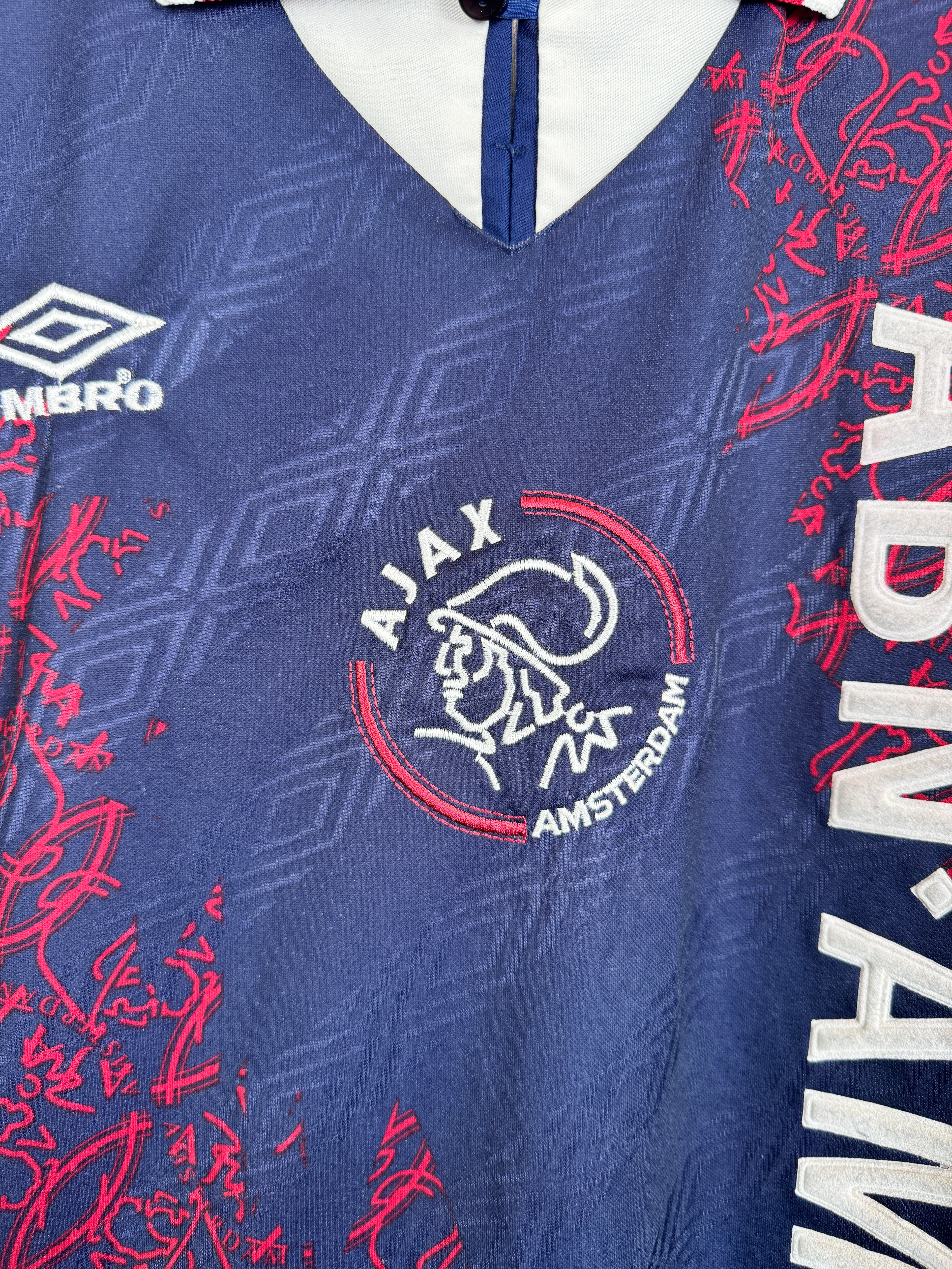 AJAX AMSTERDAM FOOTBALL JERSEY 1994/1995 AWAY (L)