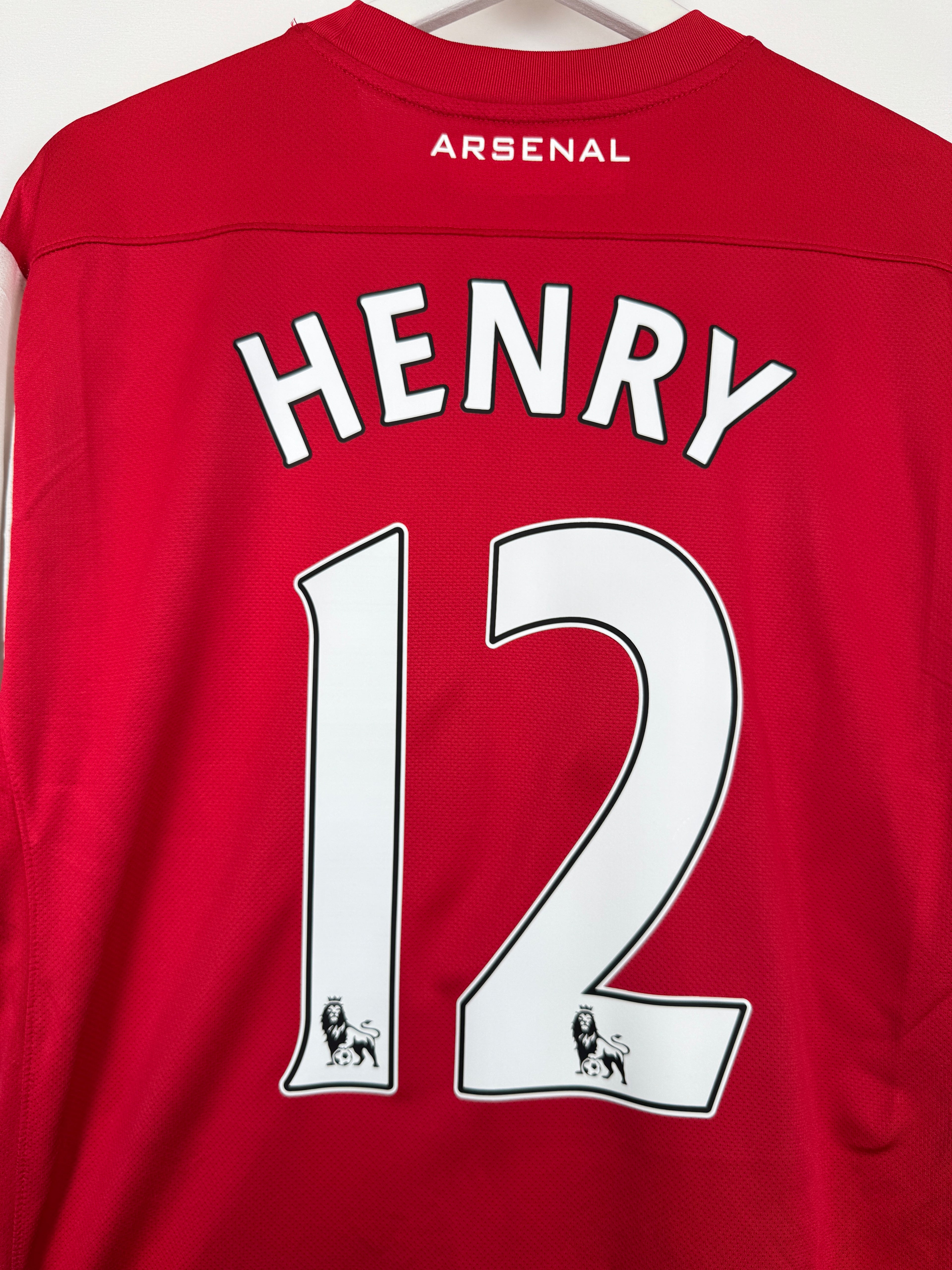 ARSENAL 2011/2012 HOME FOOTBALL JERSEY - HENRY #12 (L)