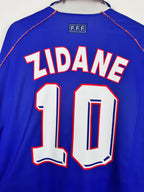 FRANCE NATIONAL FOOTBALL TEAM 1998 HOME JERSEY - ZIDANE #10 (XL)
