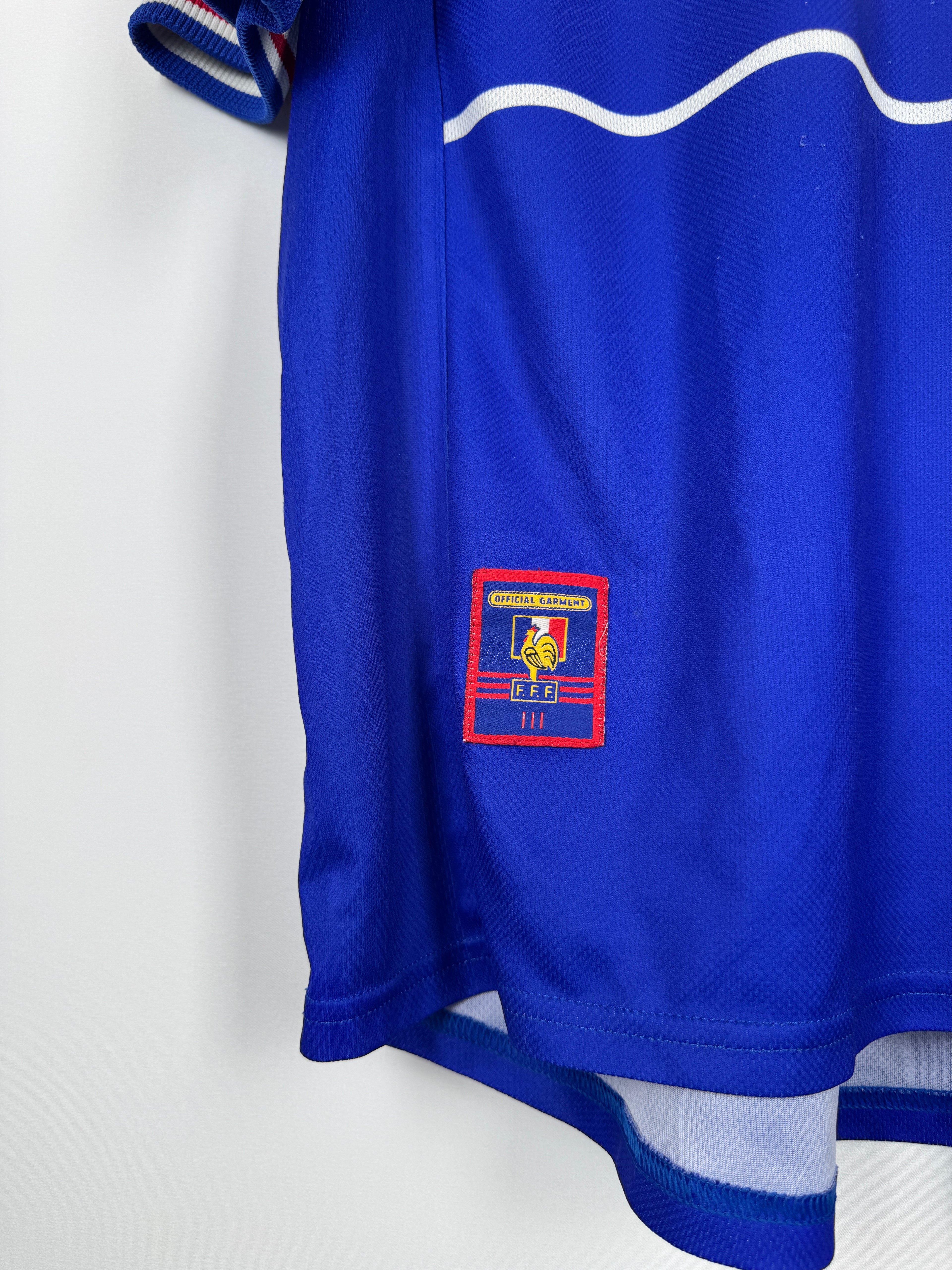 FRANCE NATIONAL FOOTBALL TEAM 1998 HOME JERSEY - ZIDANE #10 (XL)