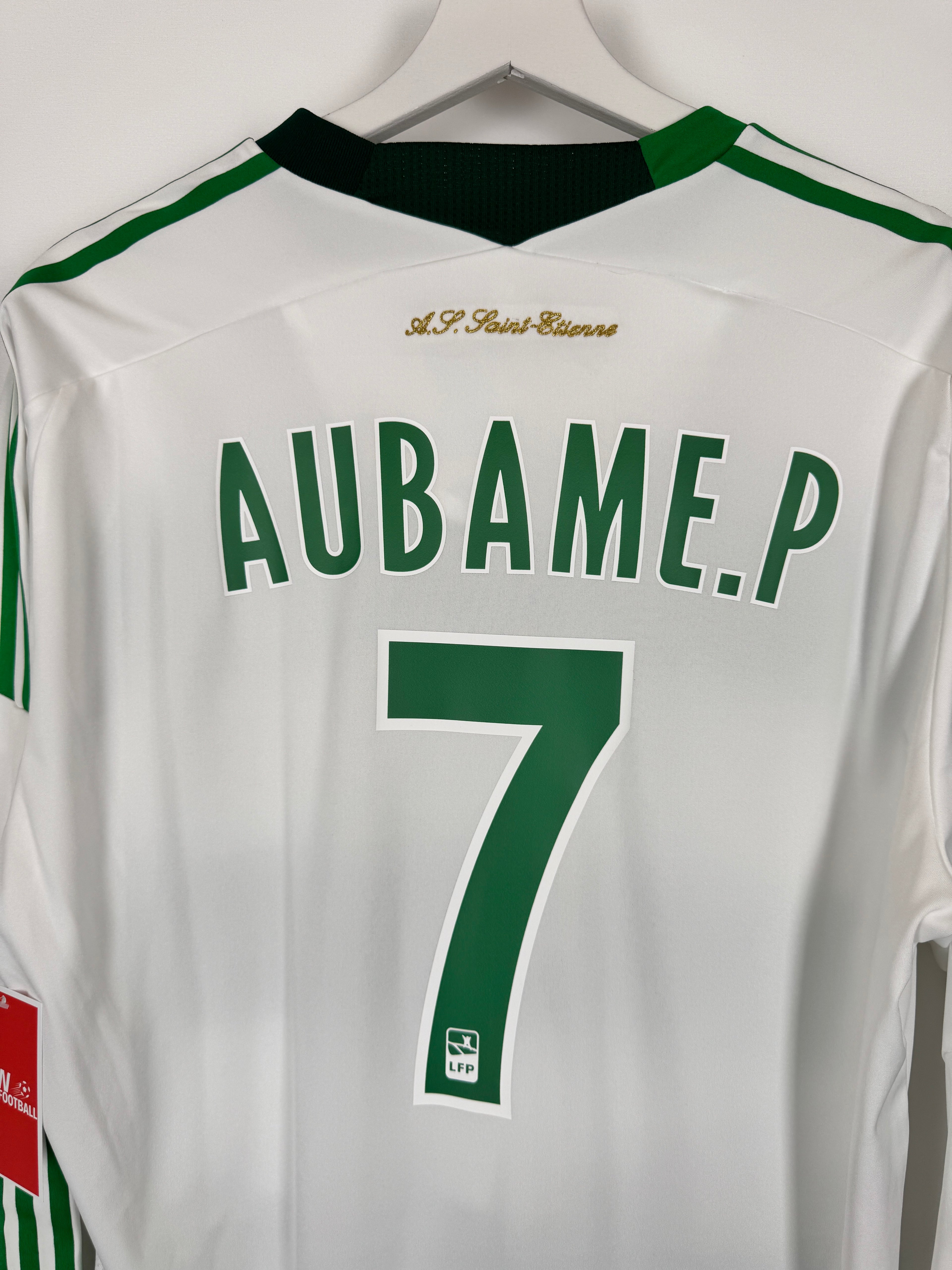 SAINT-ÉTIENNE FOOTBALL JERSEY 2011/2012 AWAY LONG SLEEVE PLAYER ISSUE - AUBAMEYANG.P #7 (XL)