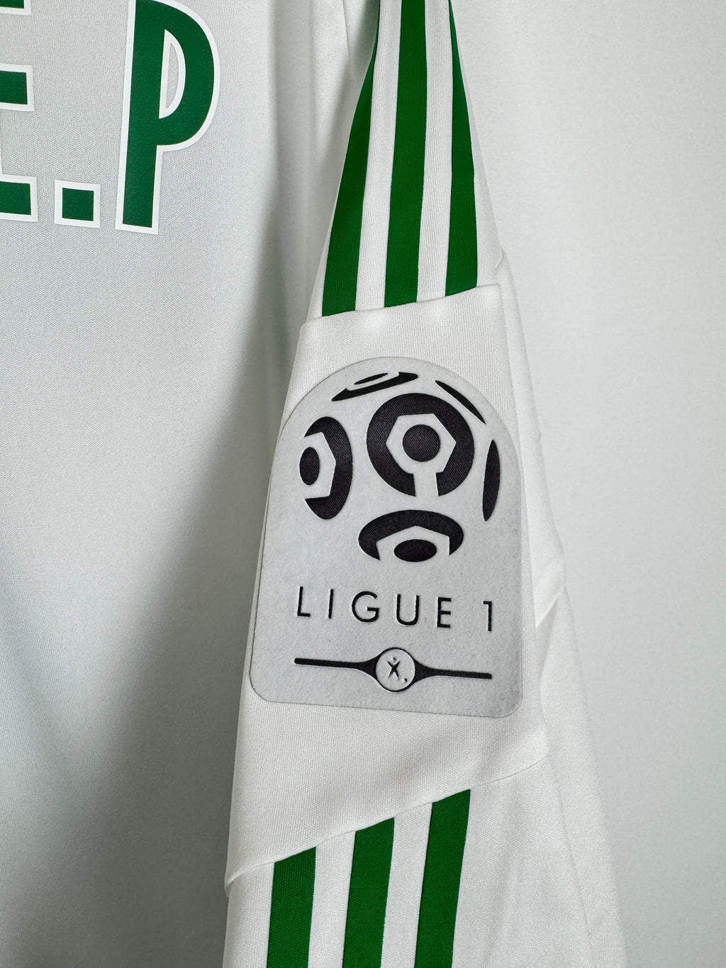 SAINT-ÉTIENNE FOOTBALL JERSEY 2011/2012 AWAY LONG SLEEVE PLAYER ISSUE - AUBAMEYANG.P #7 (XL)