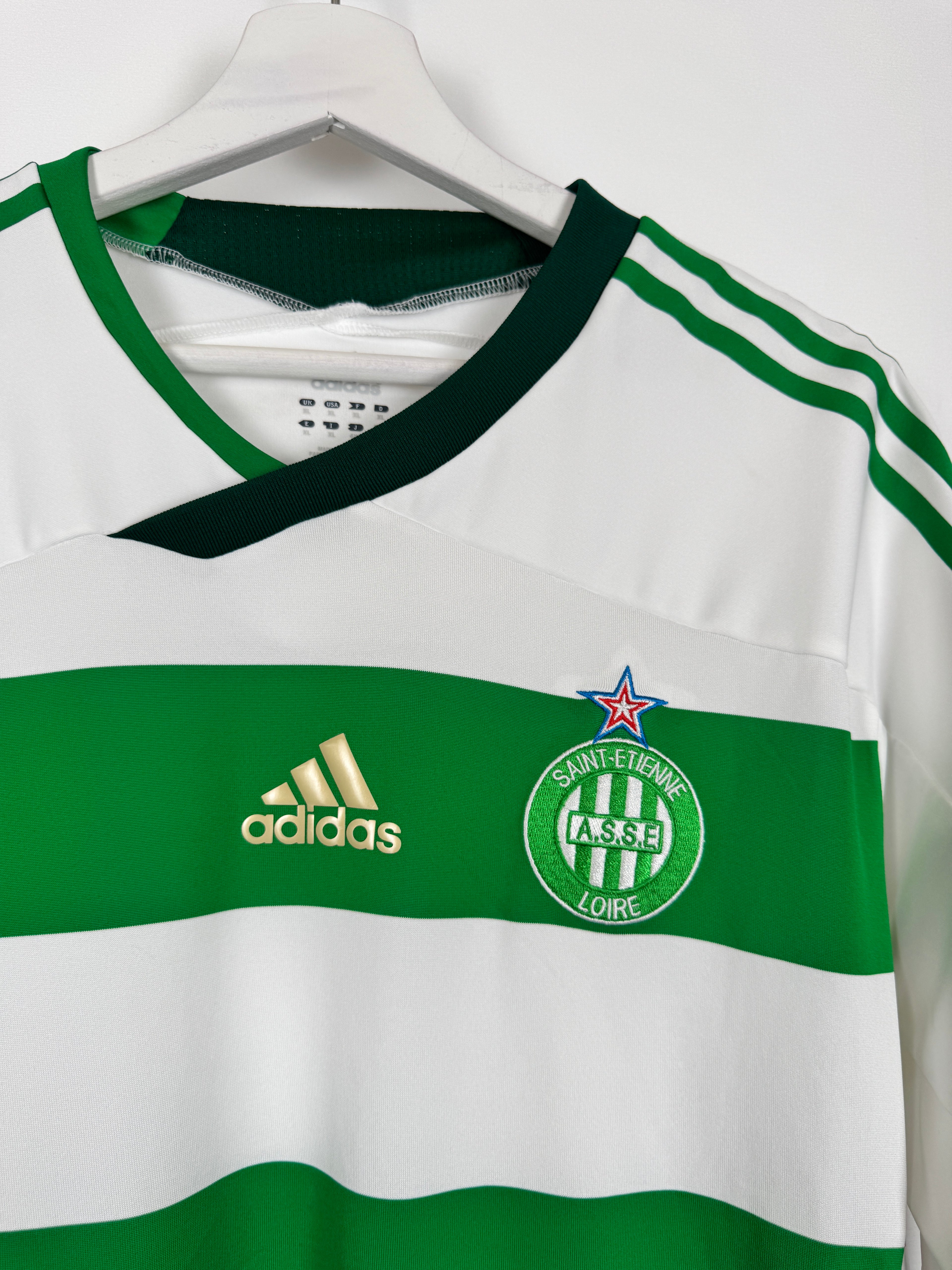 SAINT-ÉTIENNE FOOTBALL JERSEY 2011/2012 AWAY LONG SLEEVE PLAYER ISSUE - AUBAMEYANG.P #7 (XL)