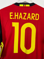 BELGIUM 2016 HOME FOOTBALL JERSEY - E.HAZARD #10 (M)