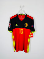 BELGIUM 2016 HOME FOOTBALL JERSEY - E.HAZARD #10 (M)