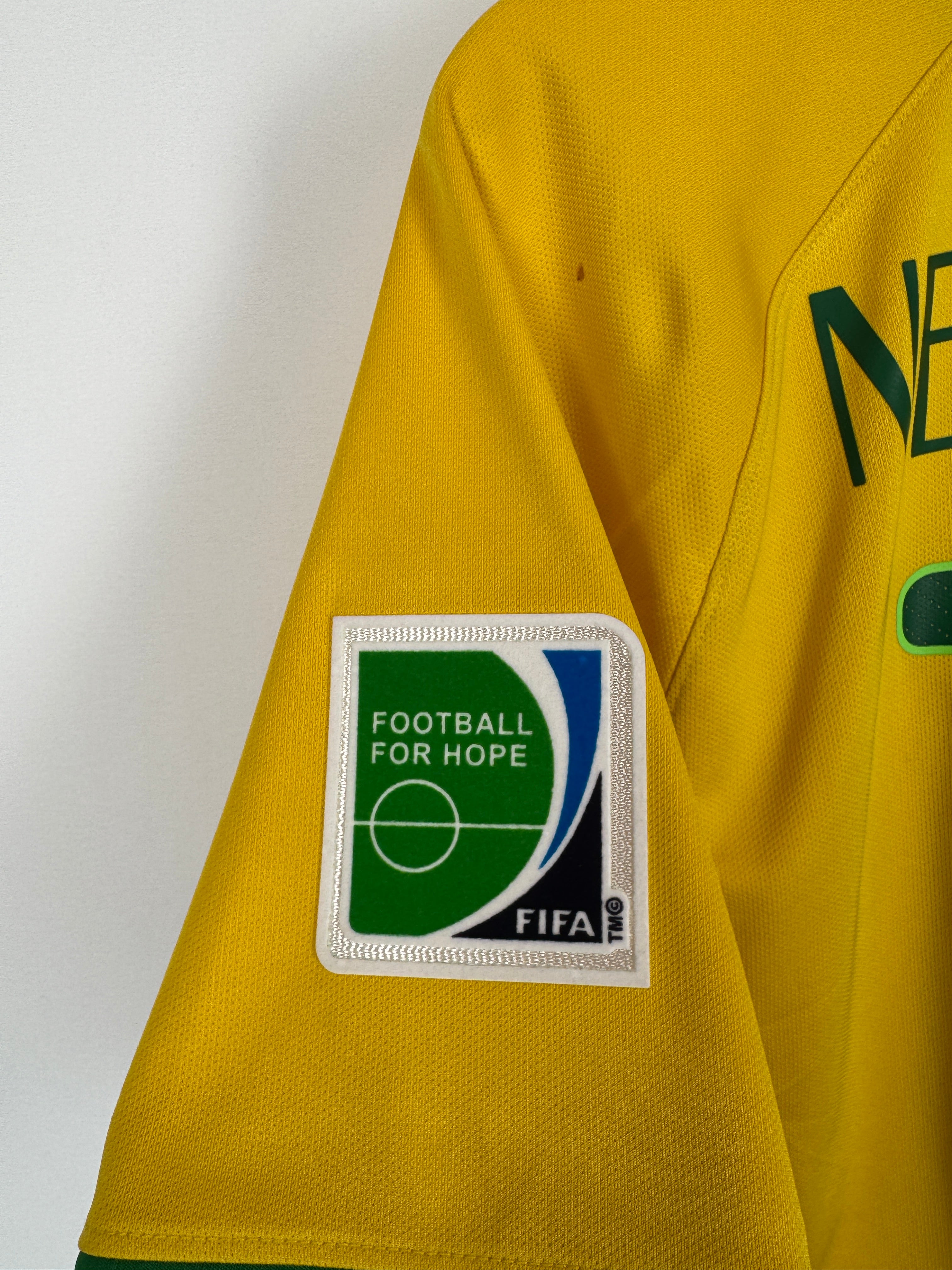 BRAZIL 2014 HOME FOOTBALL SHIRT - NEYMAR JR #10 (M)