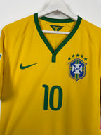 BRAZIL 2014 HOME FOOTBALL SHIRT - NEYMAR JR #10 (M)