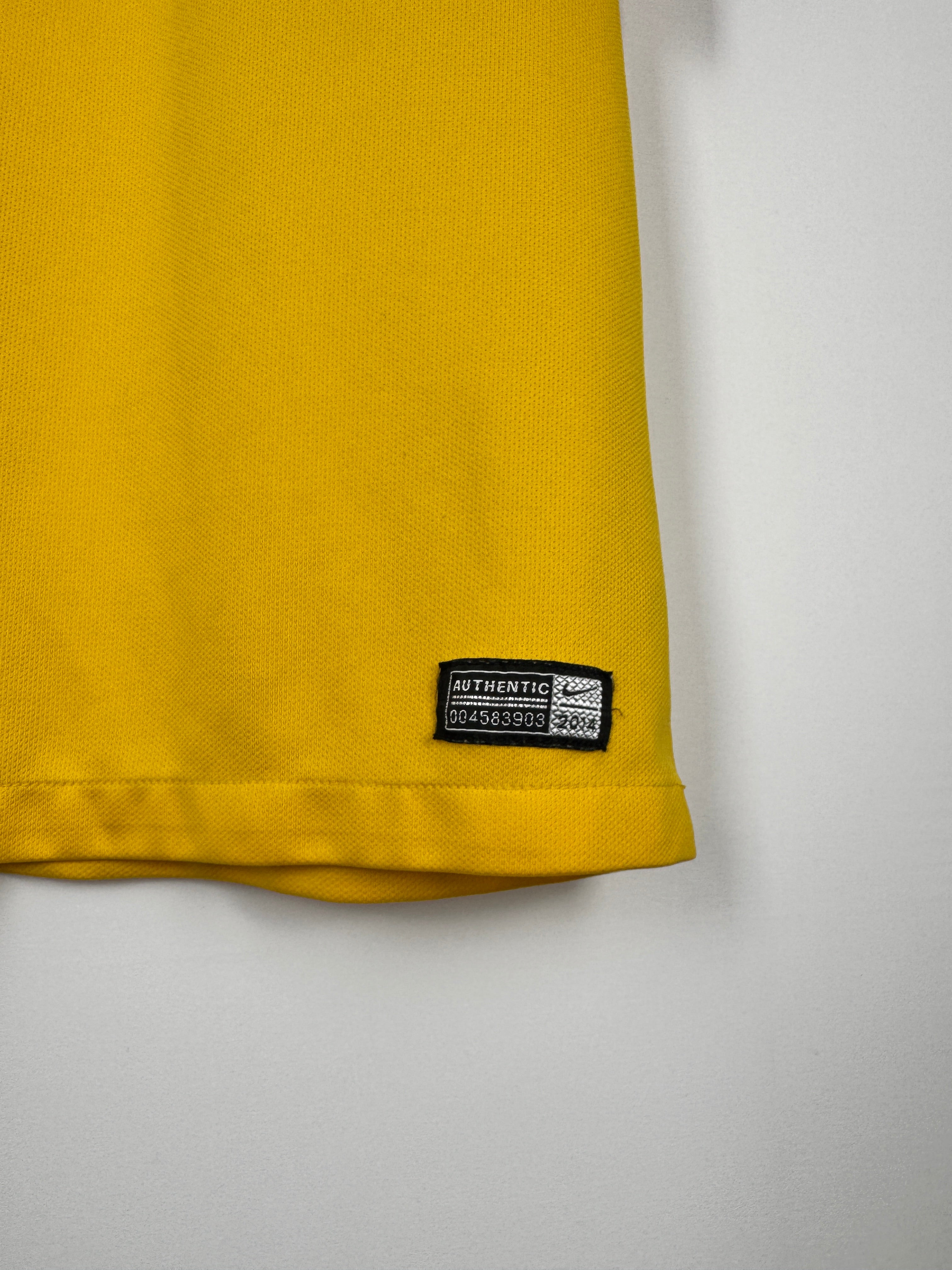 BRAZIL 2014 HOME FOOTBALL SHIRT - NEYMAR JR #10 (M)