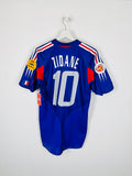 FRANCE NATIONAL FOOTBALL TEAM HOME JERSEY 2004 - ZIDANE #10 (S)