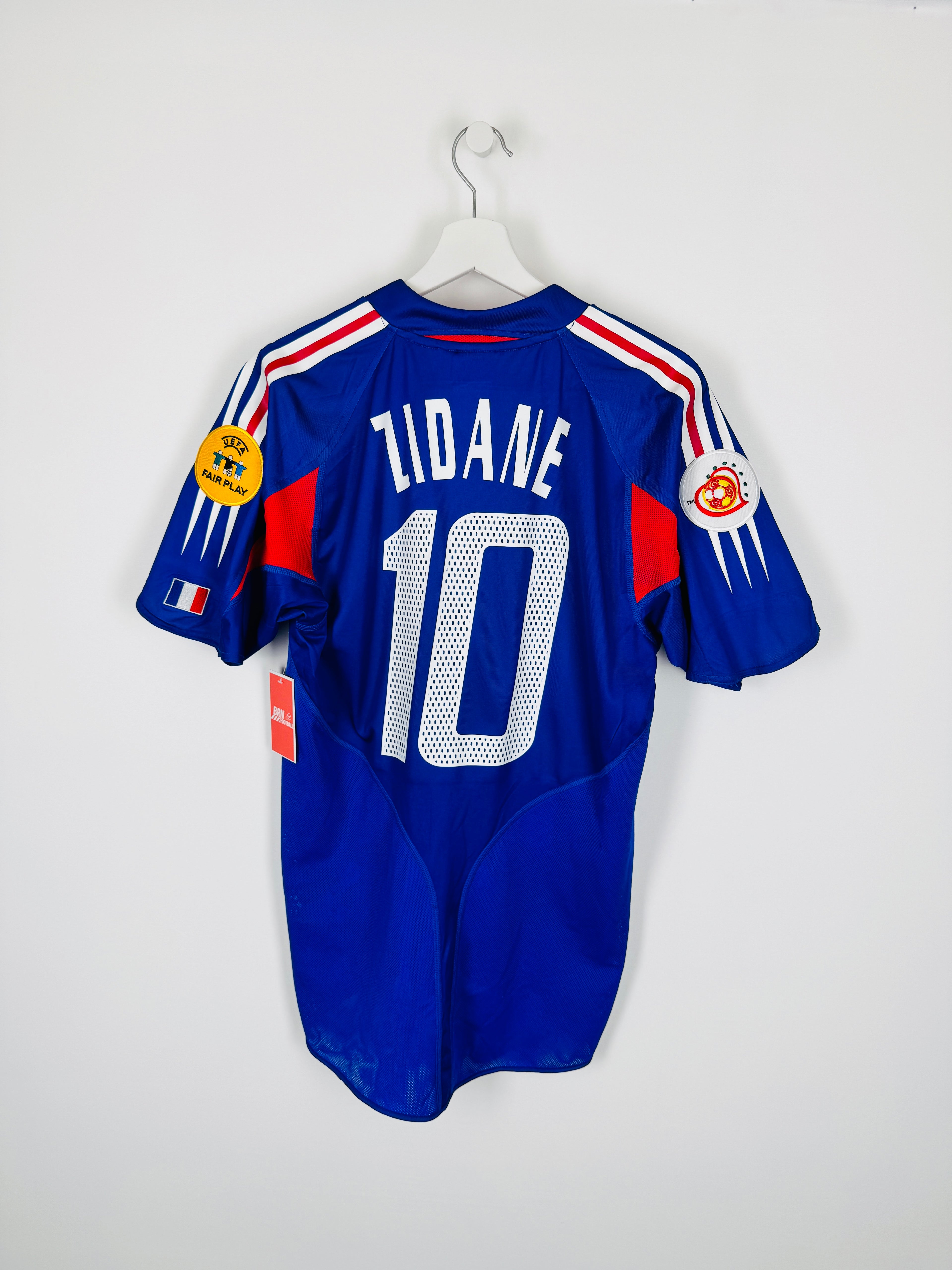 CAMISETA DE FÚTBOL SELECCIÓN DE FRANCIA 2004 LOCAL - ZIDANE #10 (S)