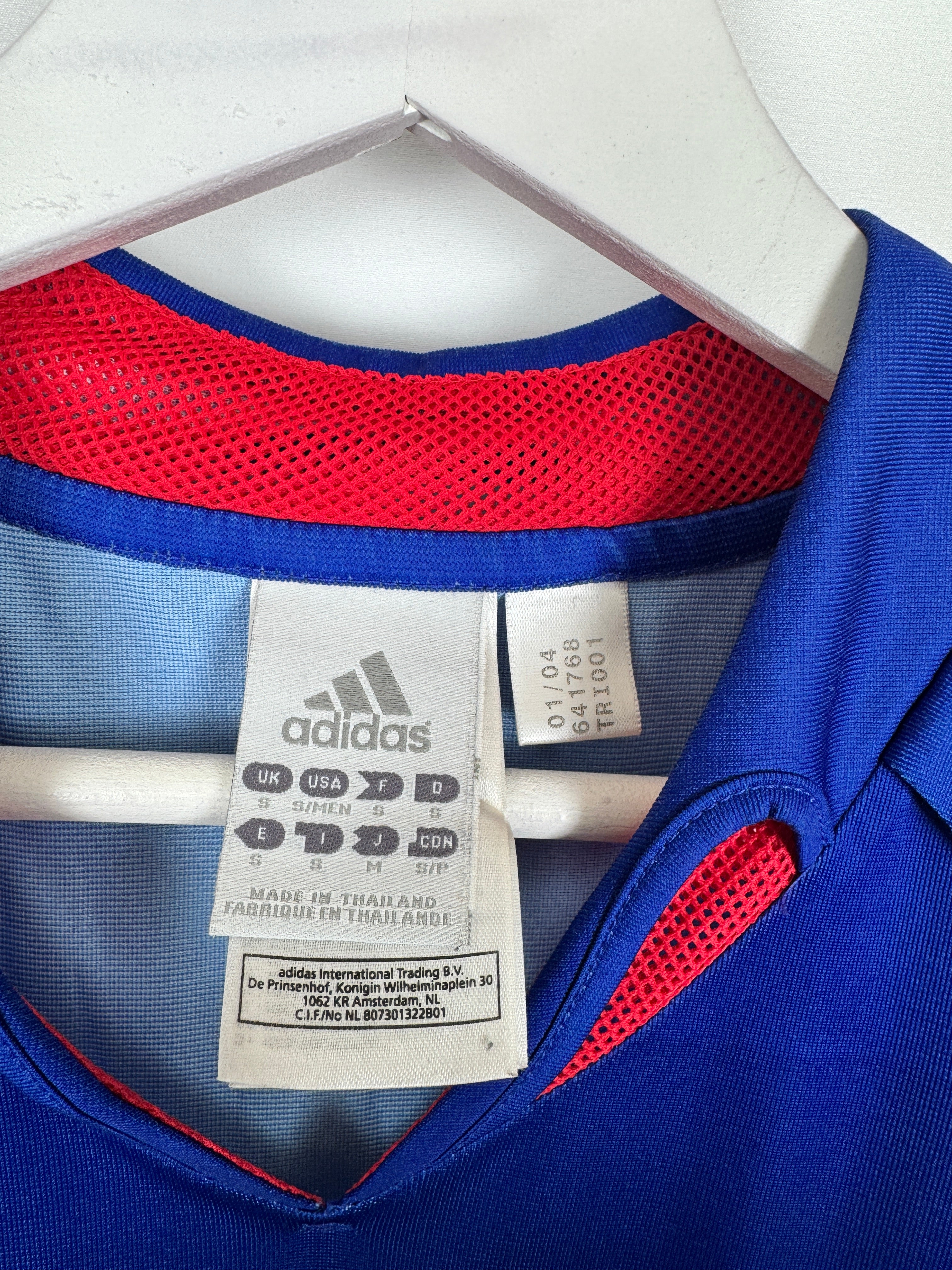 CAMISETA DE FÚTBOL SELECCIÓN DE FRANCIA 2004 LOCAL - ZIDANE #10 (S)