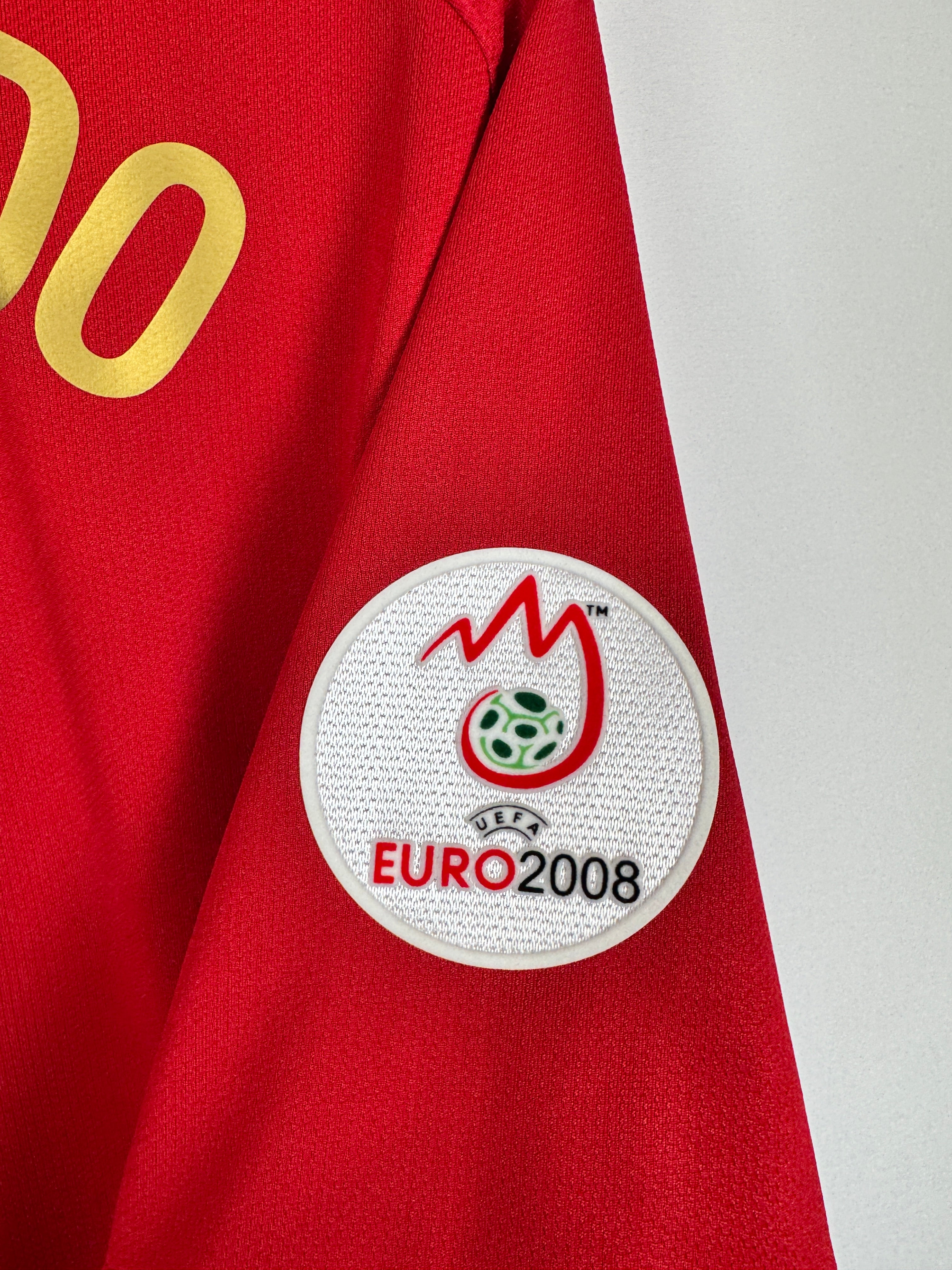PORTUGAL 2008 HOME FOOTBALL JERSEY - C.RONALDO #7 (L)