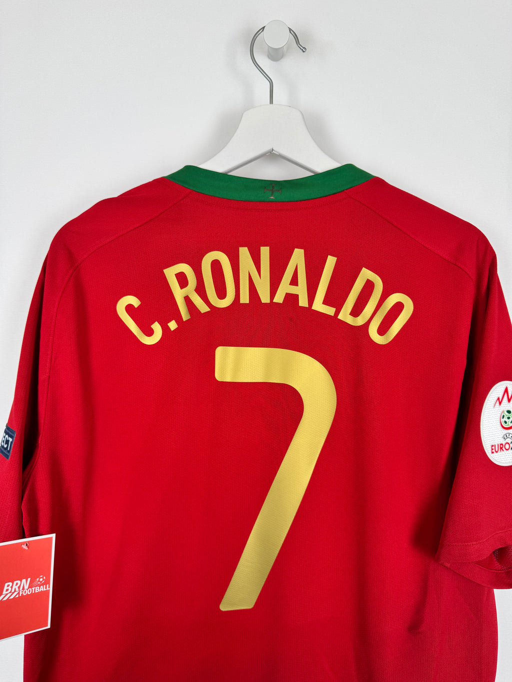PORTUGAL 2008 HOME FOOTBALL JERSEY - C.RONALDO #7 (L)