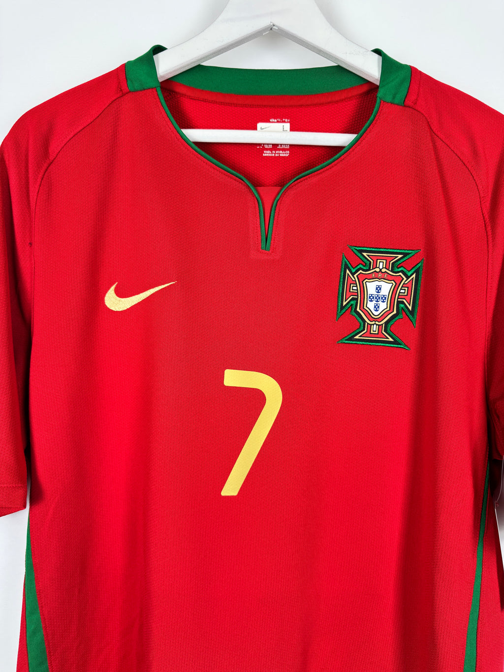 PORTUGAL 2008 HOME FOOTBALL JERSEY - C.RONALDO #7 (L)