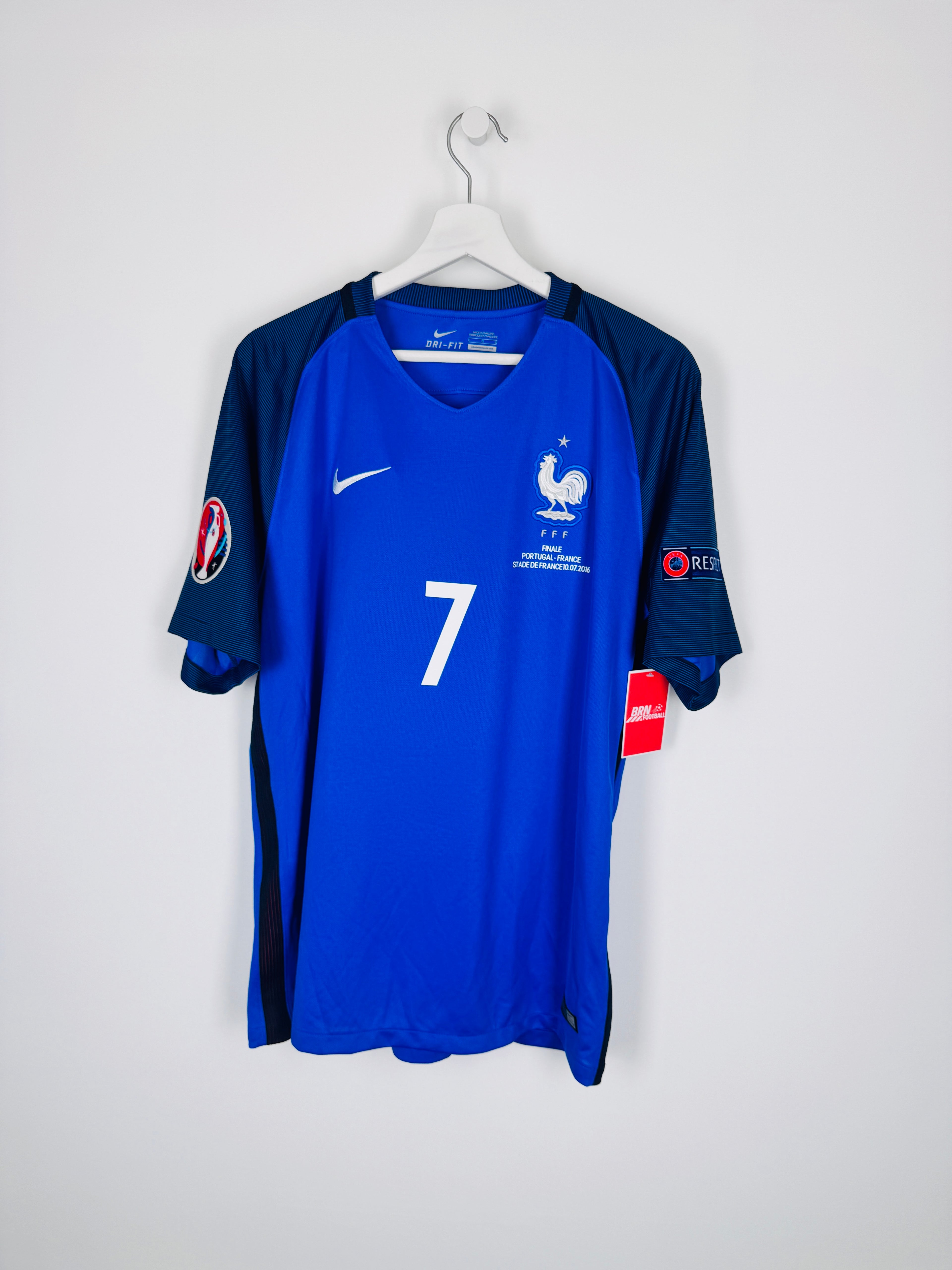 MAILLOT DE FOOTBALL ÉQUIPE DE FRANCE 2016 DOMICILE - ANTOINE GRIEZMANN #7 (L)