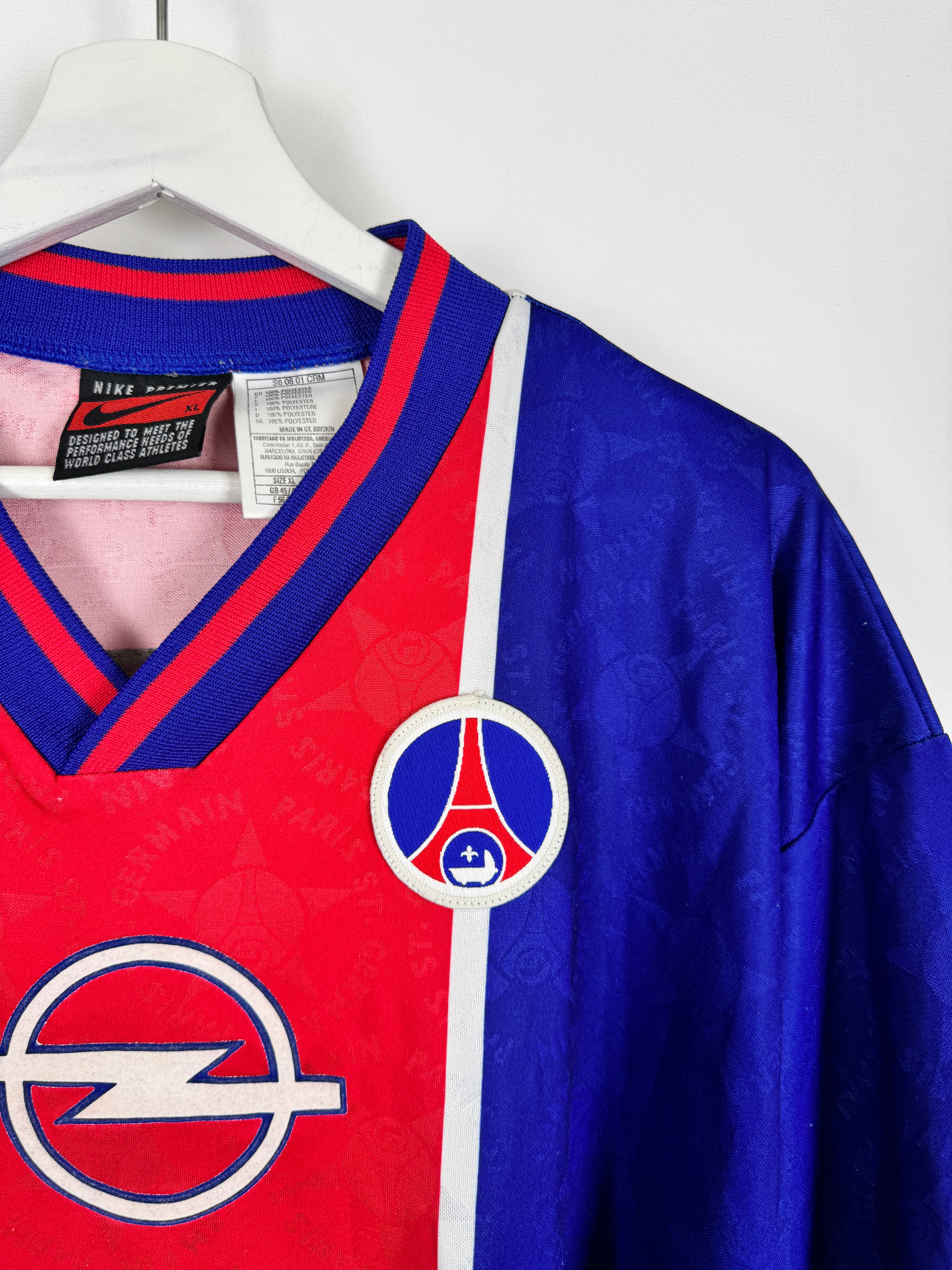PSG FOOTBALL SHIRT 1995/1996 HOME - MAY 8, 1996 (XL)