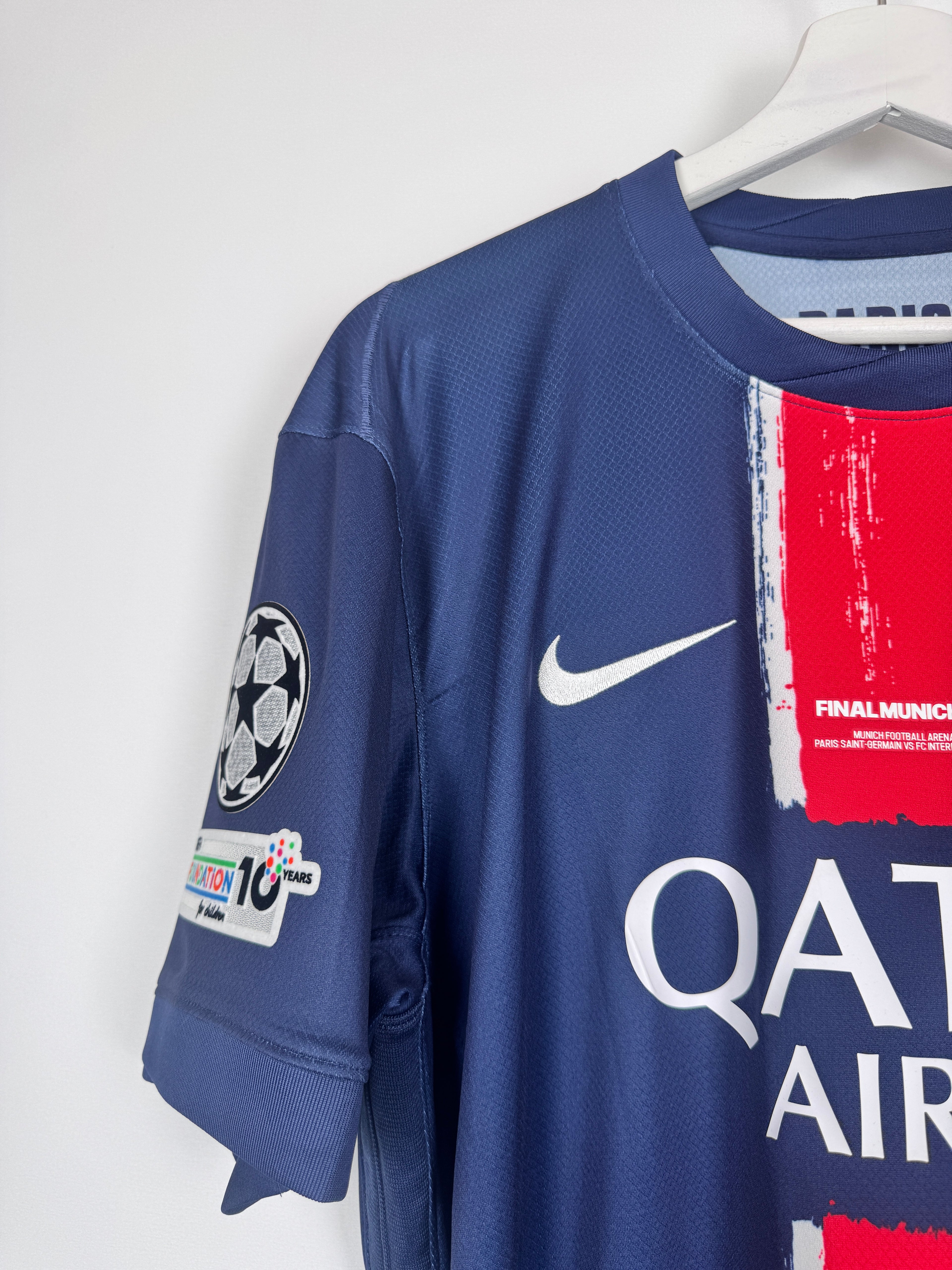 PSG FOOTBALL JERSEY 1997/1998 HOME - NGOTTY #4 (S)