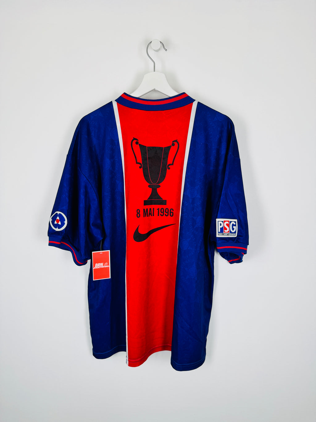 PSG FOOTBALL SHIRT 1995/1996 HOME - MAY 8, 1996 (XL)