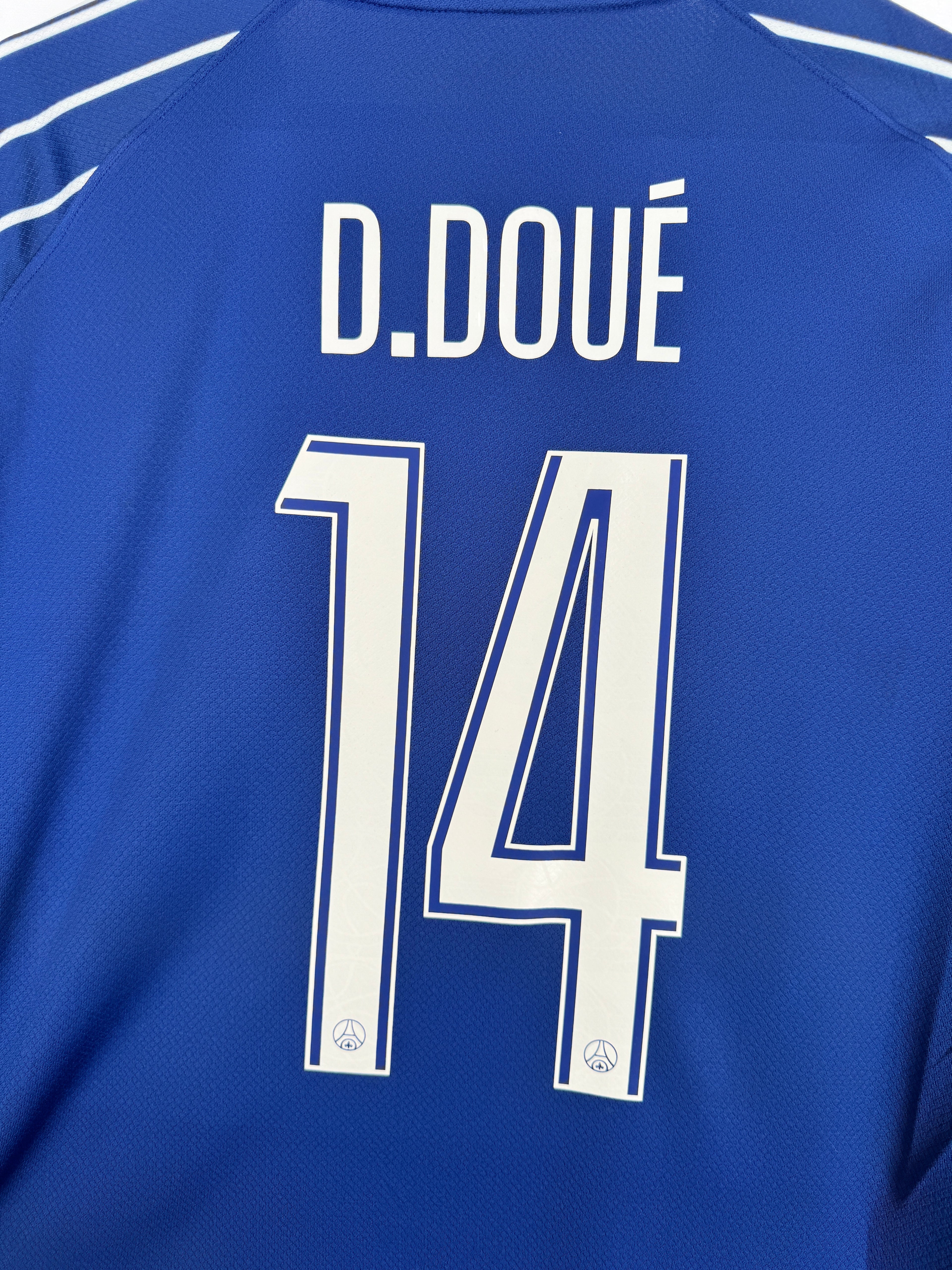 PSG 2024/2025 FOURTH FOOTBALL JERSEY LONG SLEEVE NEW - D.DOUÉ #14 (L)