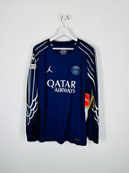 PSG 2024/2025 FOURTH FOOTBALL JERSEY LONG SLEEVE NEW - D.DOUÉ #14 (L)