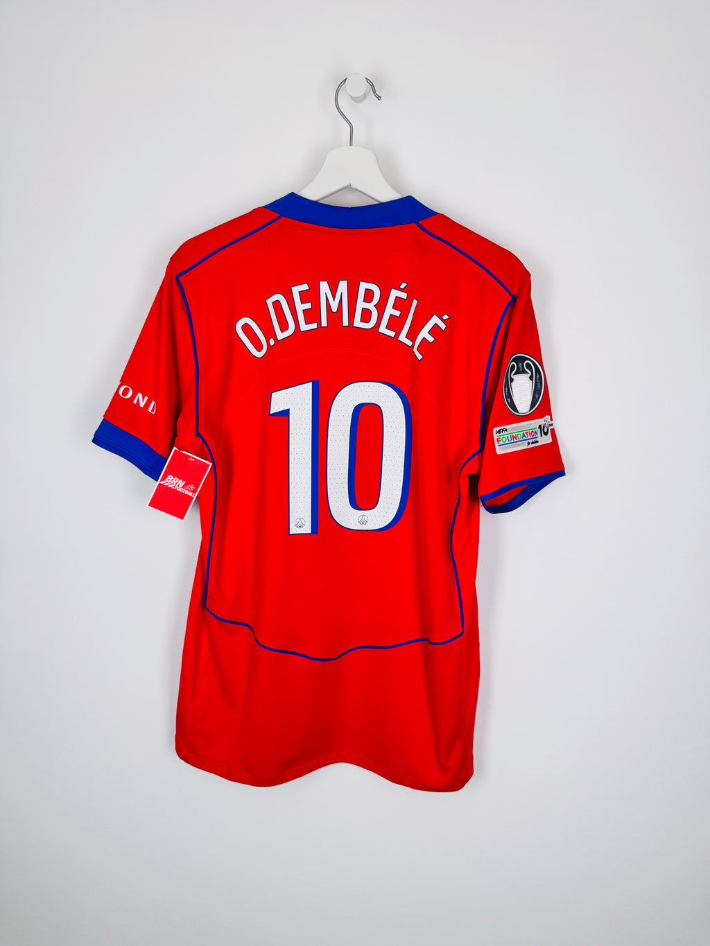 PSG FOOTBALL JERSEY 1997/1998 HOME - NGOTTY #4 (S)