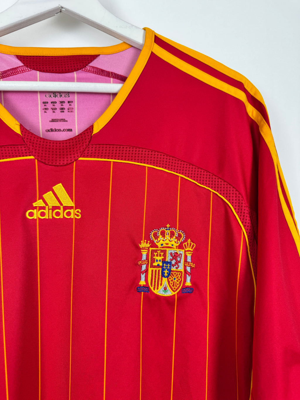 2006 SPAIN HOME FOOTBALL SHIRT - DAVID VILLA #21 (XL)