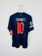 PSG FOOTBALL JERSEY 2024/2025 HOME MUNICH FINAL - O.DEMBÉLÉ #10 (L)