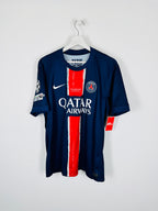 PSG FOOTBALL JERSEY 2024/2025 HOME MUNICH FINAL - O.DEMBÉLÉ #10 (L)