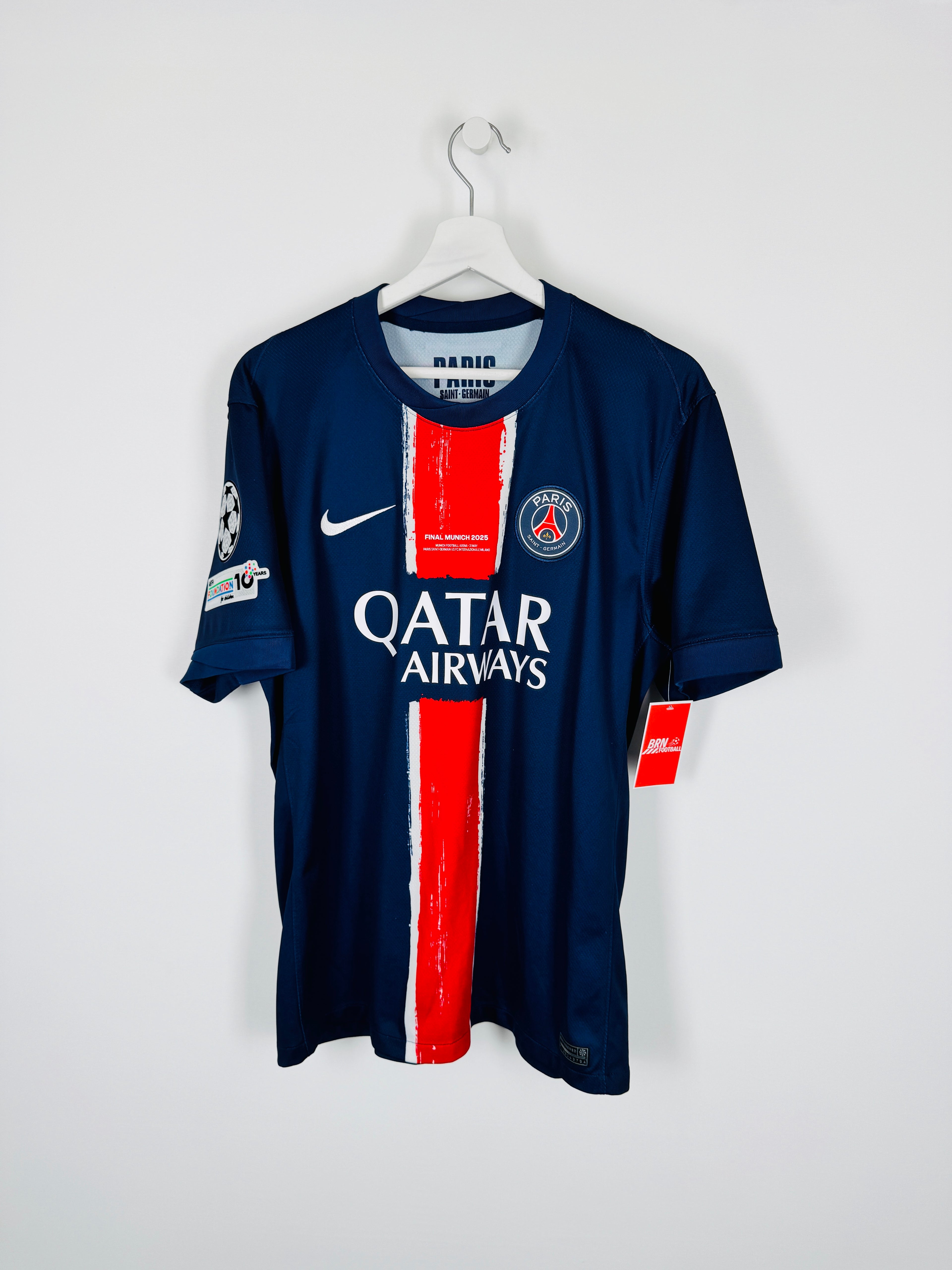 PSG FOOTBALL JERSEY 2024/2025 HOME MUNICH FINAL - O.DEMBÉLÉ #10 (L)